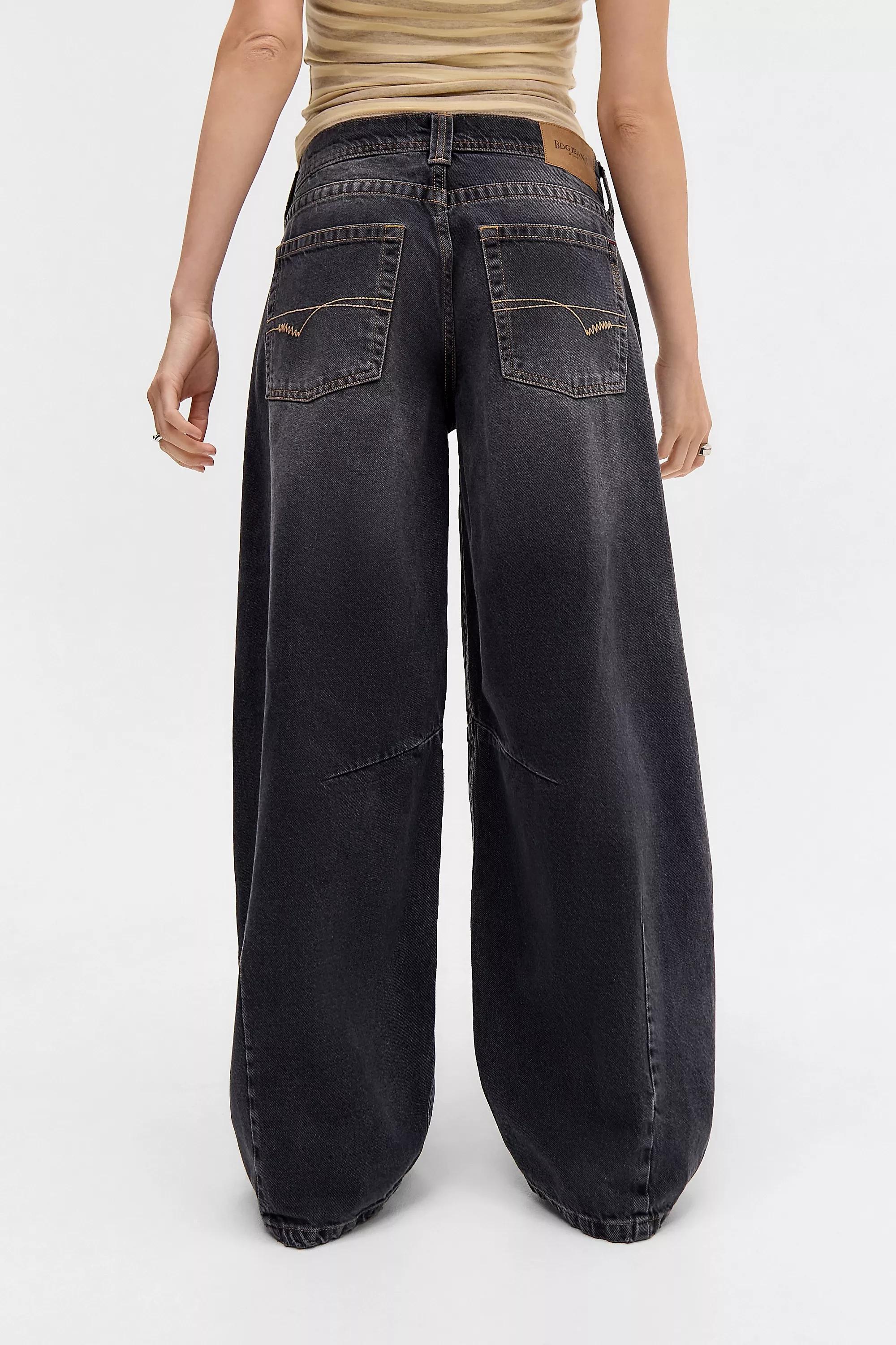 Grey Bdg Kayla Lowrider Cocoon Jeans, GREY, large image number 3