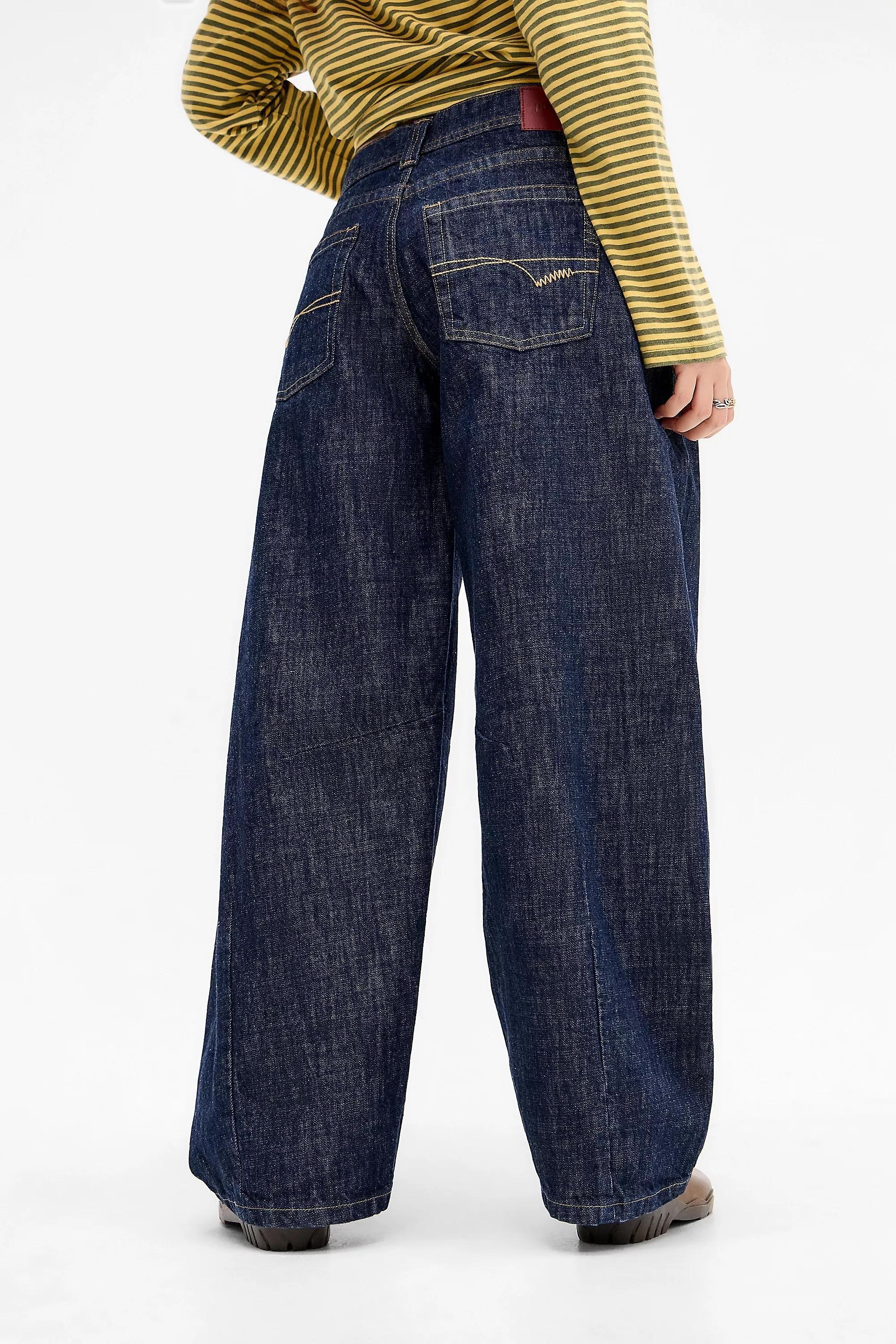 Navy Bdg Kayla Lowrider Cocoon Jeans, A301_0094           , large image number 2