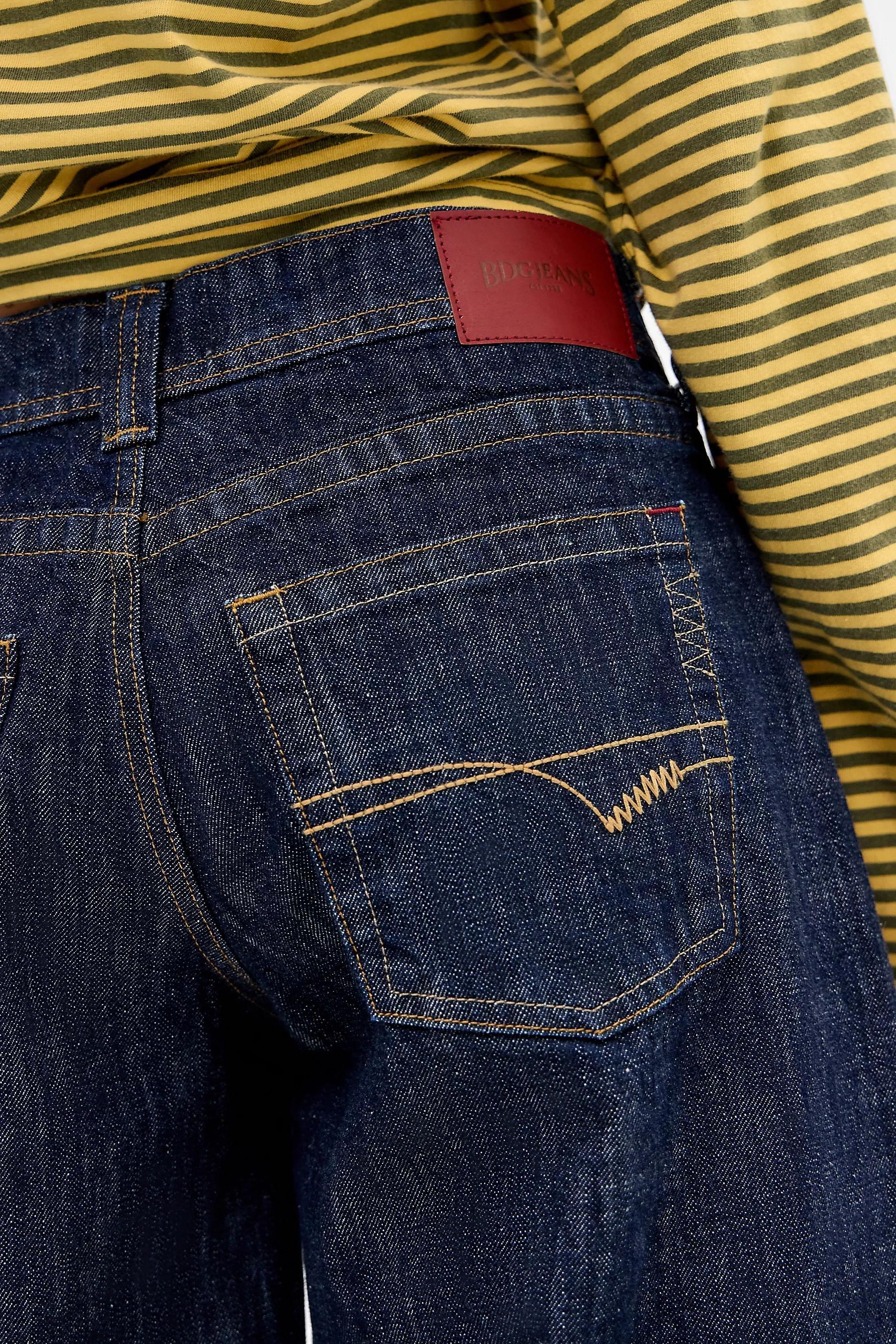 Navy Bdg Kayla Lowrider Cocoon Jeans, A301_0094           , large image number 3