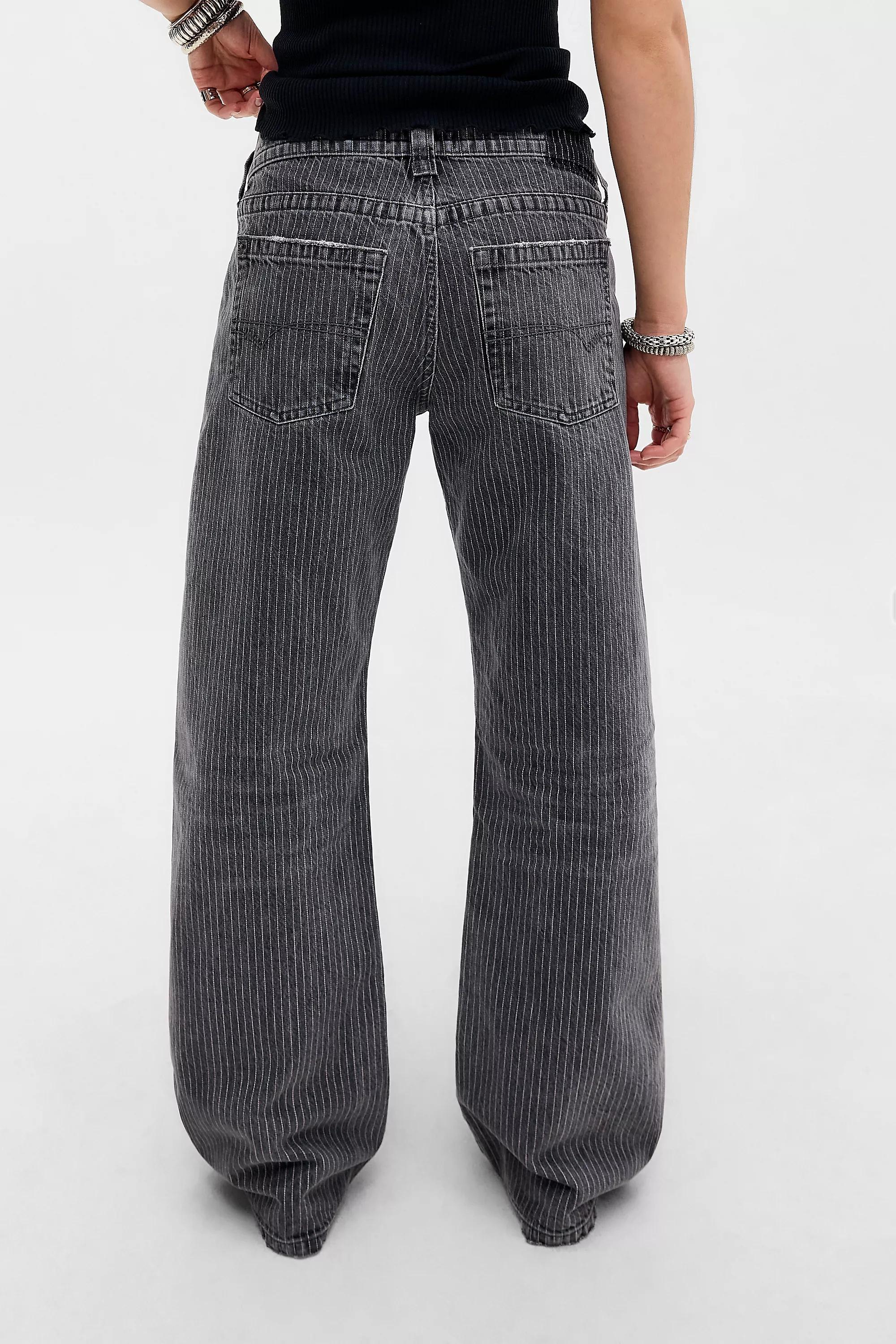 BLACK BDG Kayla Pinstripe Jeans, BLK, large image number 3