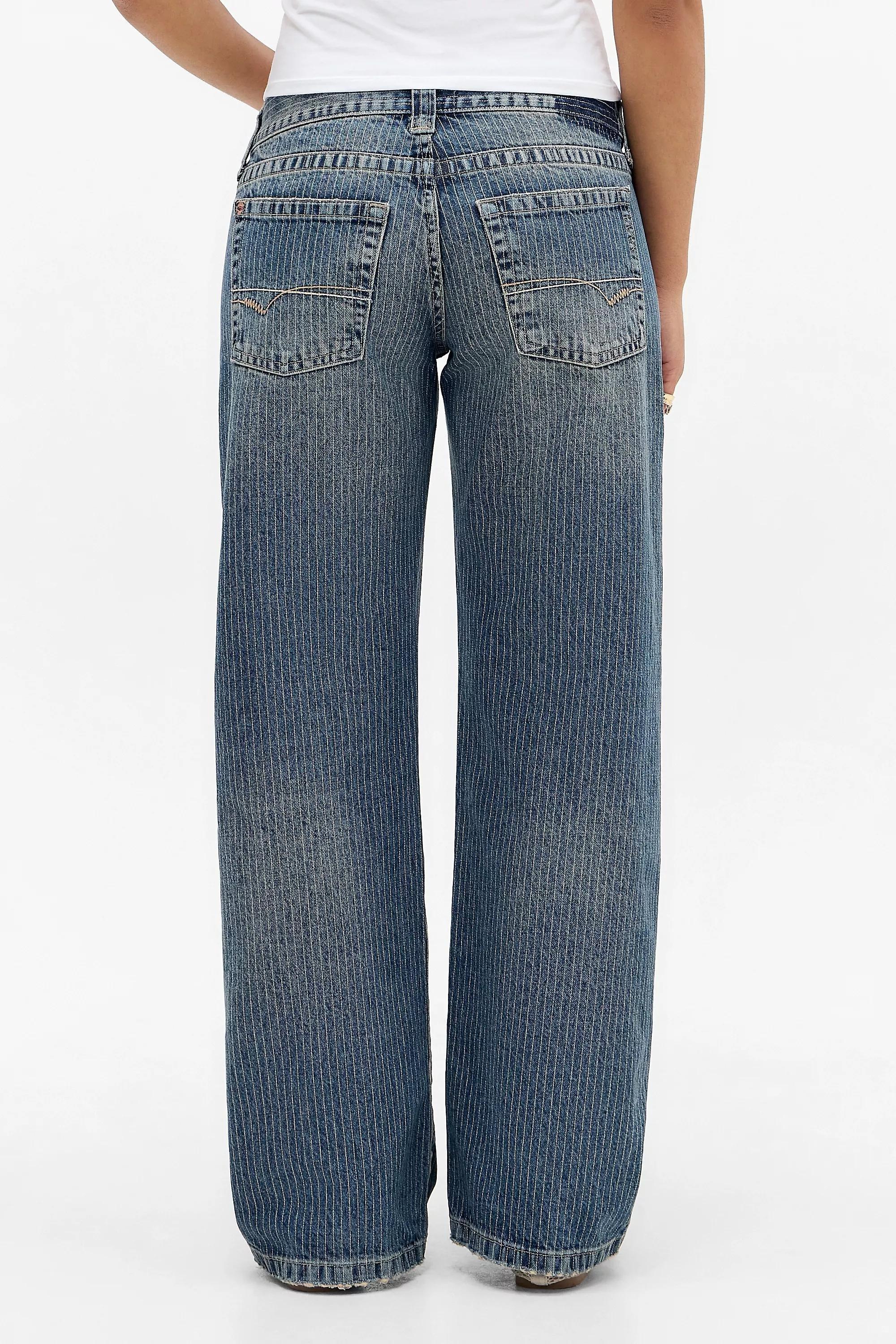 Blue Bdg Kayla Pinstripe Jeans, , large image number 3