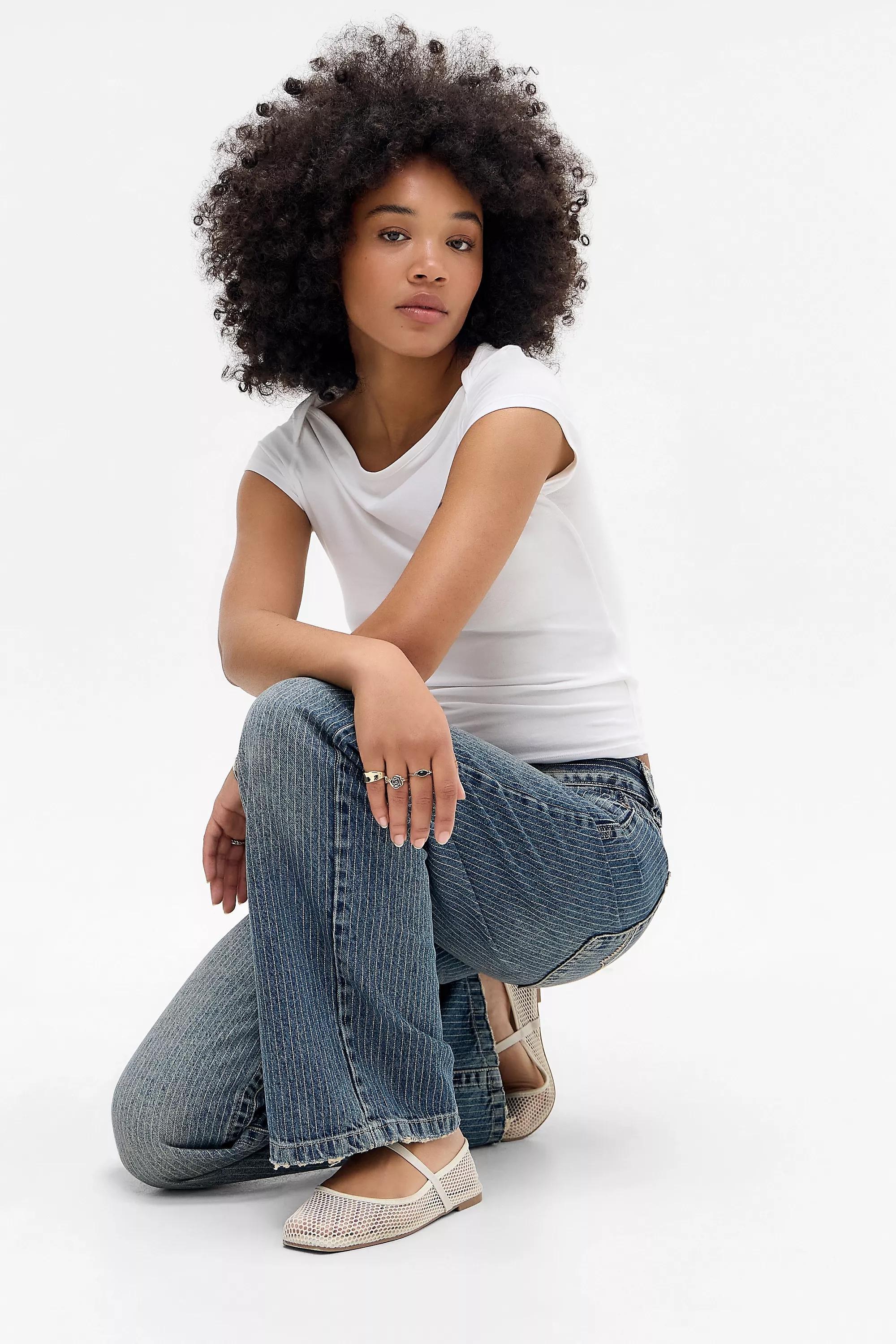 Blue Bdg Kayla Pinstripe Jeans, , large image number 4