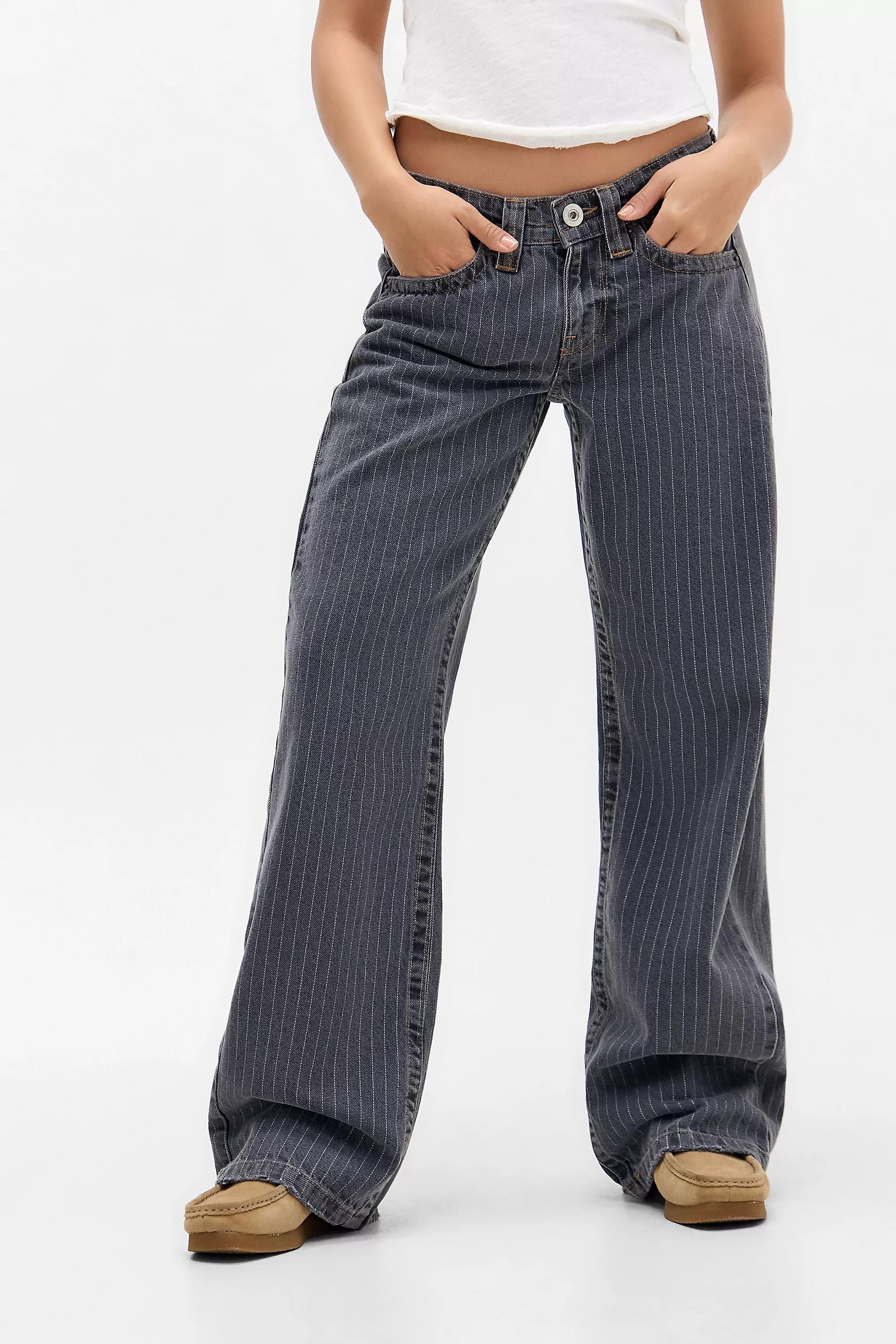 Grey Bdg Kayla Lowrider Stripe Jeans, , large image number 0