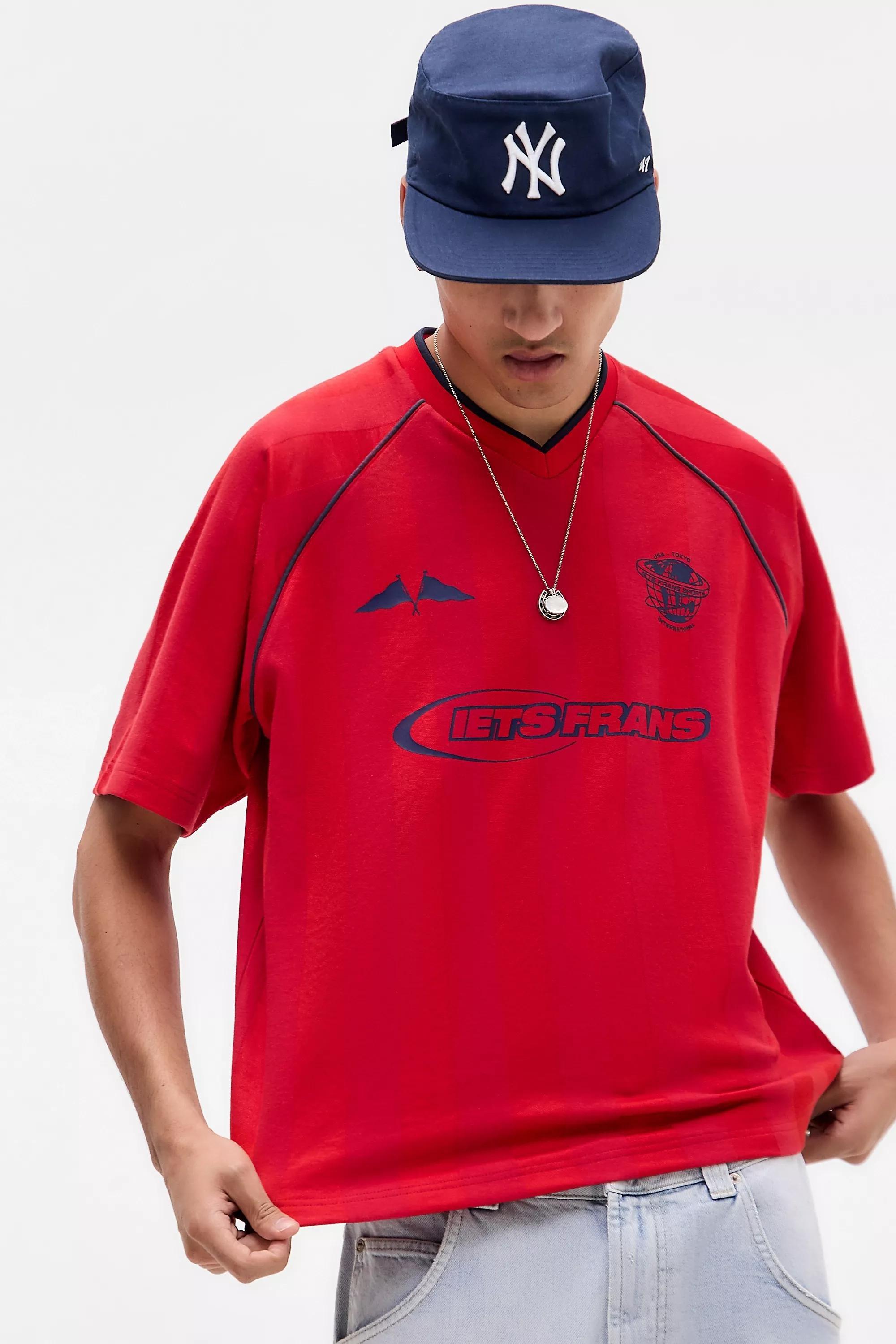 Red Iets Frans...Football T-Shirt, RED, medium