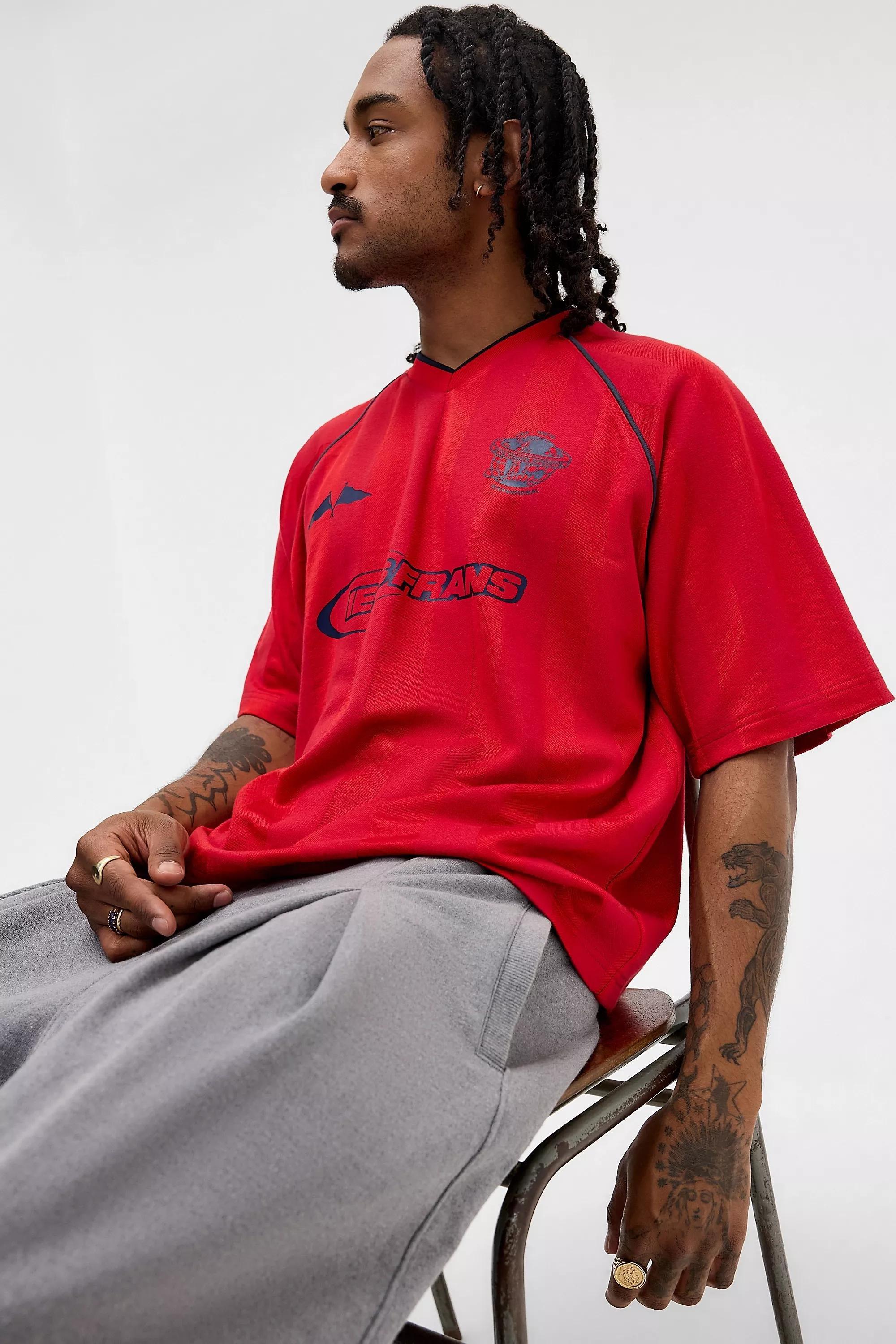 Red iets frans...Football T-Shirt, RED, medium