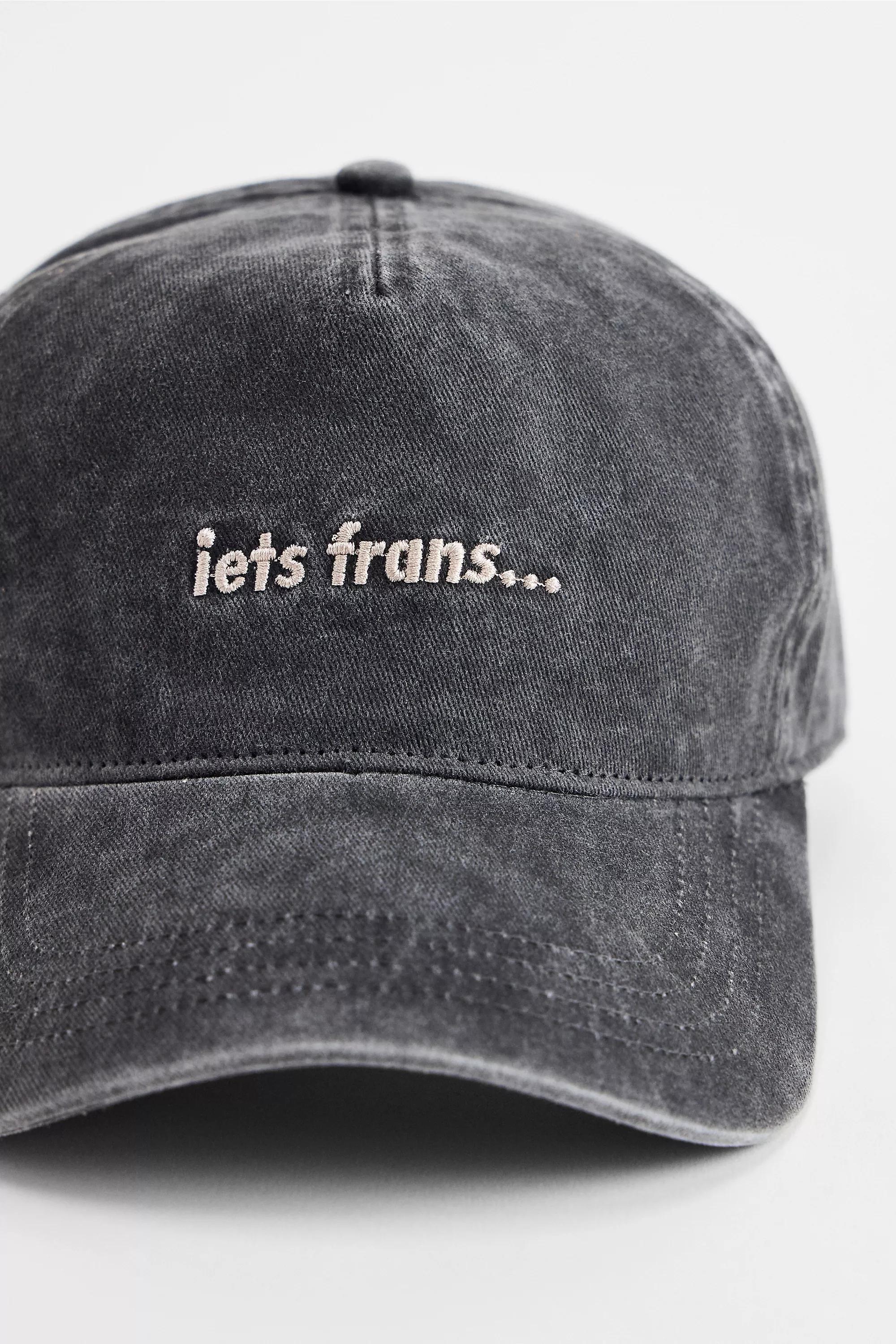 Black Iets Frans... Detailed Cap, BLK, large image number 2