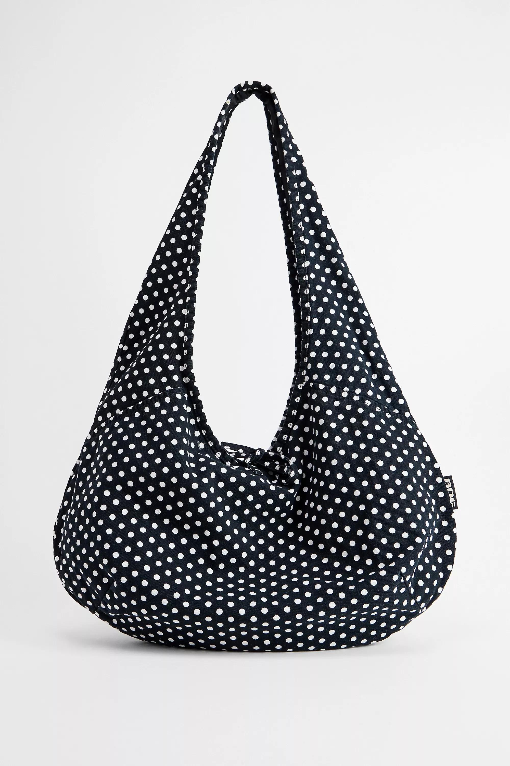 Black Bdg Flo Spot Slouch Canvas Tote Bag, BLK, medium