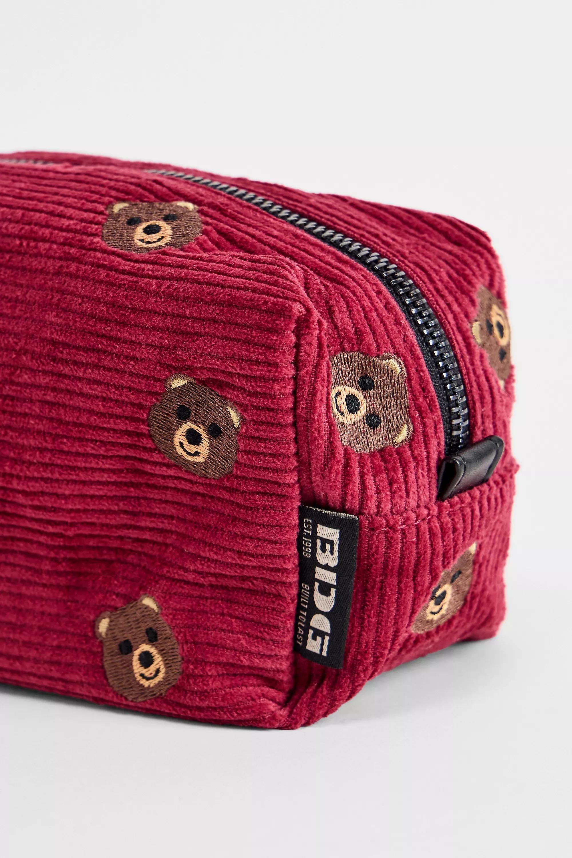 PURPLE BDG Teddy Corduroy Makeup Bag, PURP, large image number 2