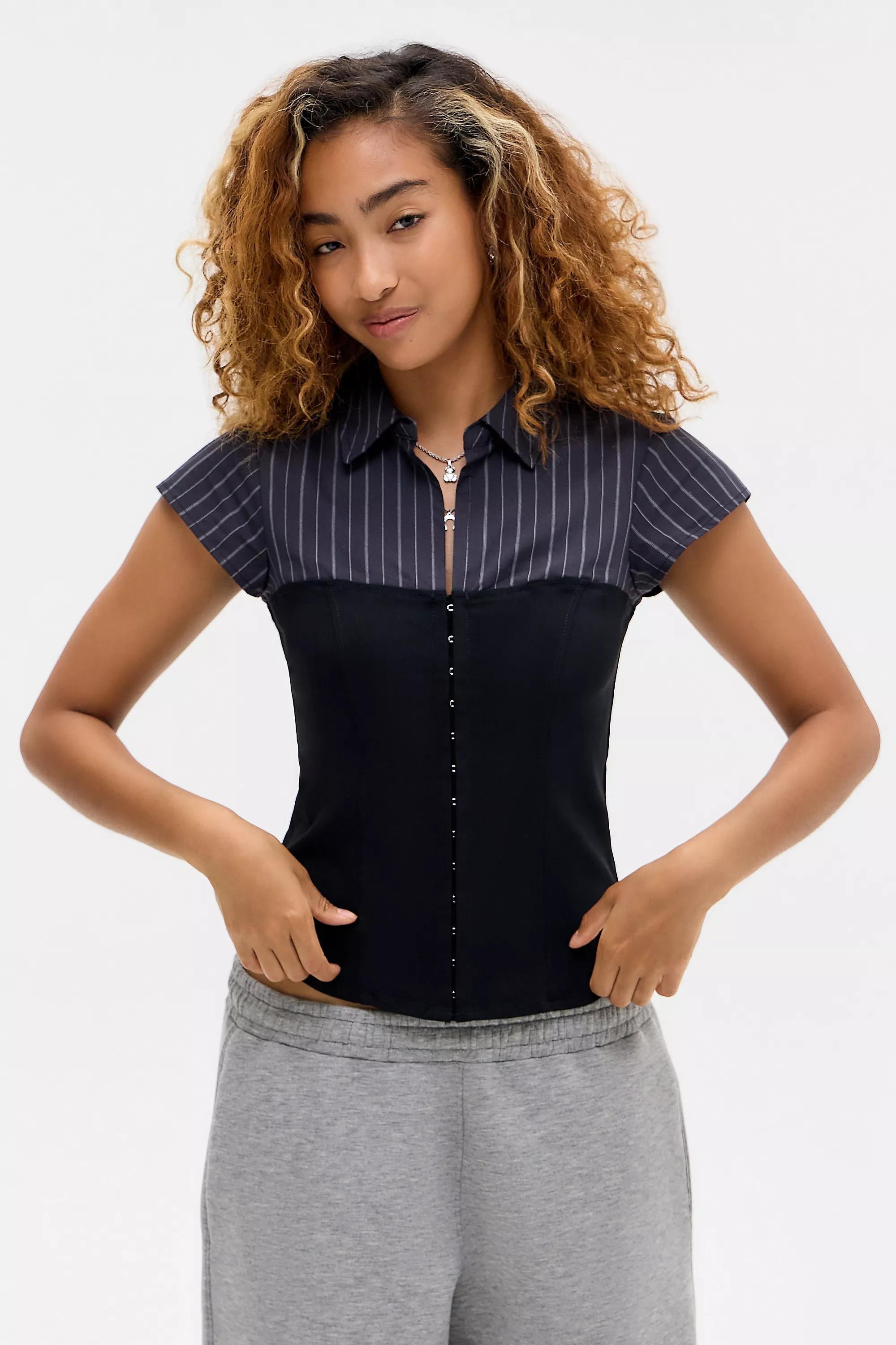 Black Silence + Noise Lila Hybrid Shirt, BLK, large image number 0