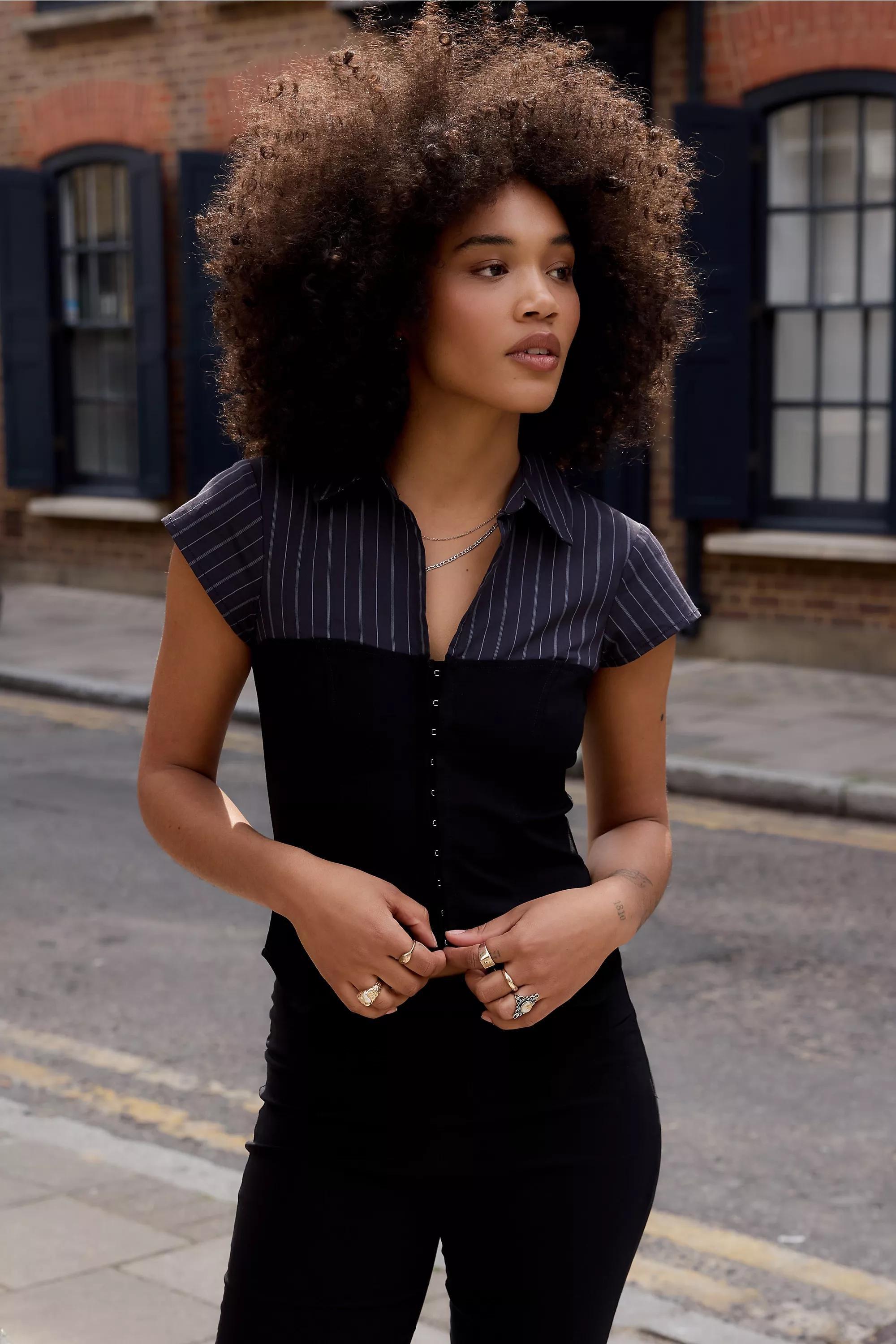 Black Silence + Noise Lila Hybrid Shirt, BLK, large image number 5