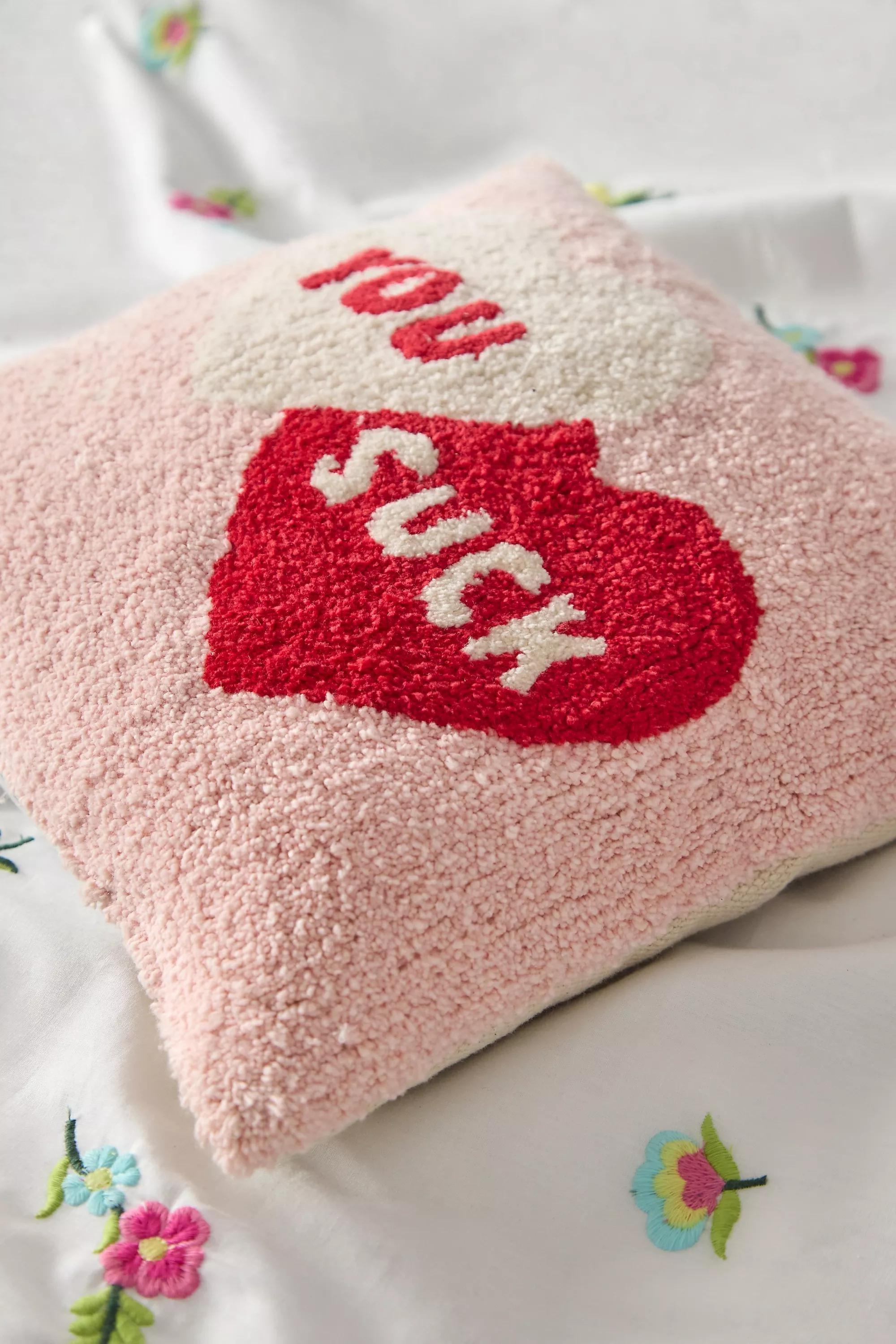 You Suck Mini Cushion, PINK, large image number 1