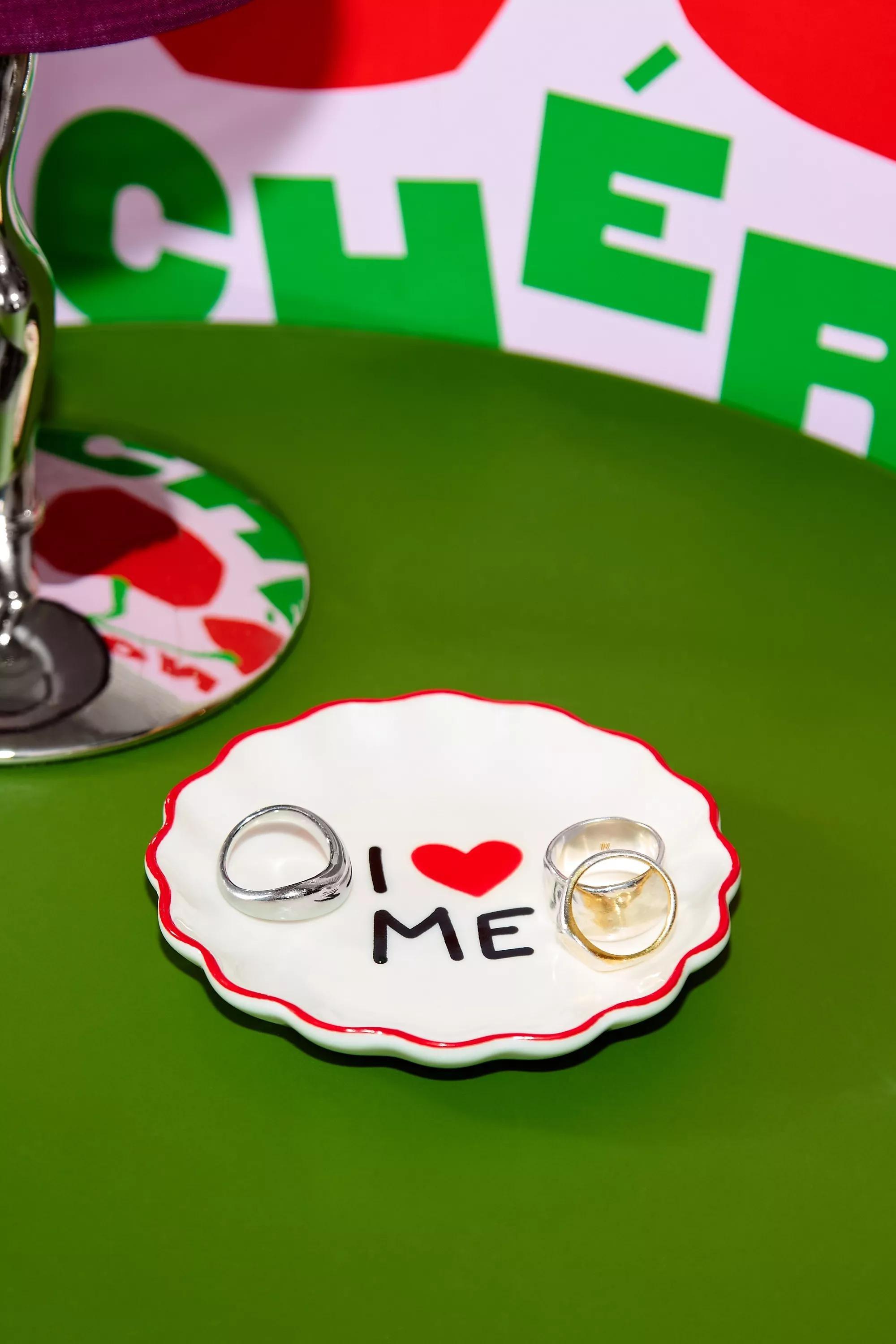 RED Icon Ceramic Trinket Dish, RED, large image number 0