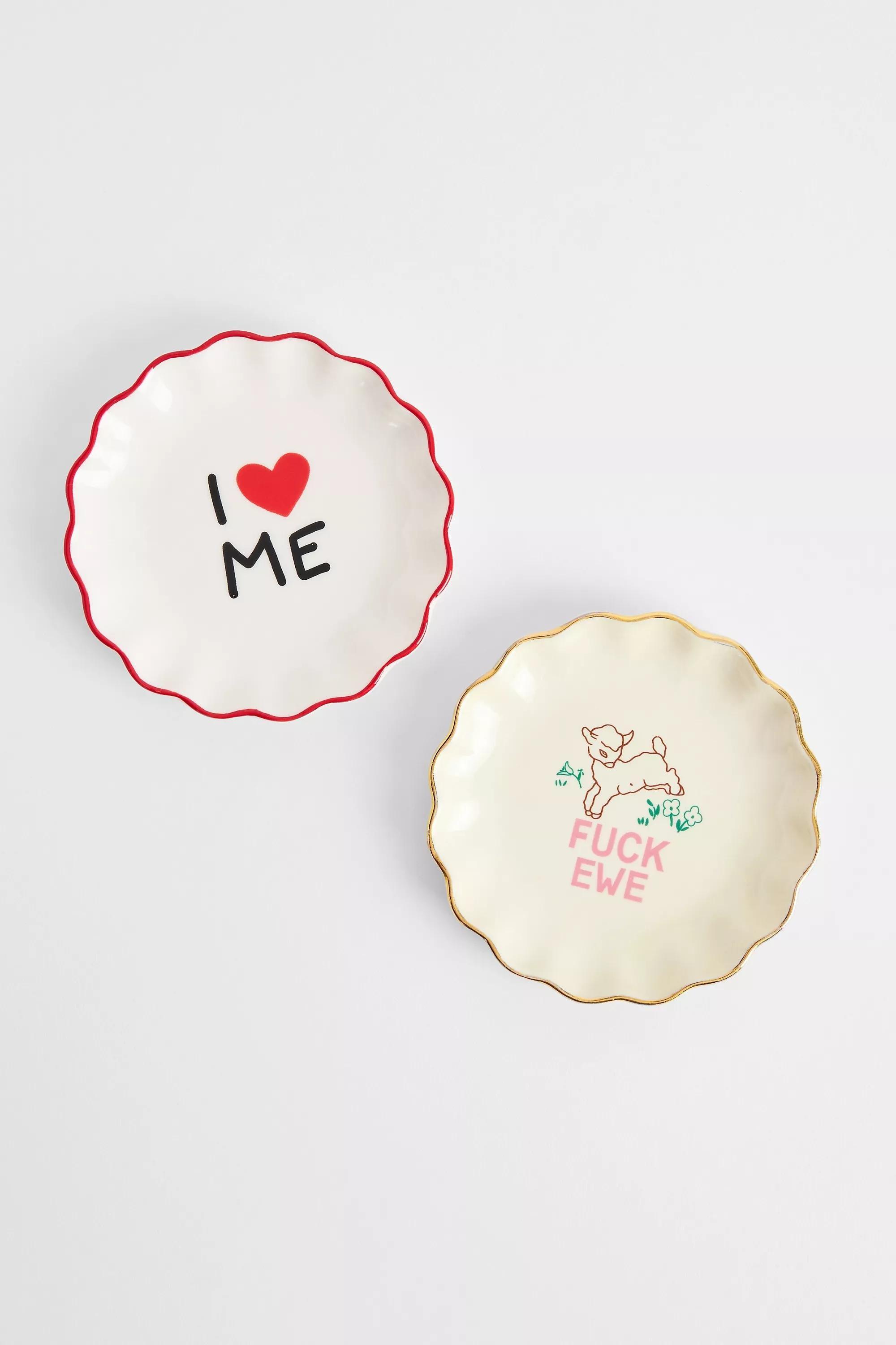 RED Icon Ceramic Trinket Dish, RED, large image number 4