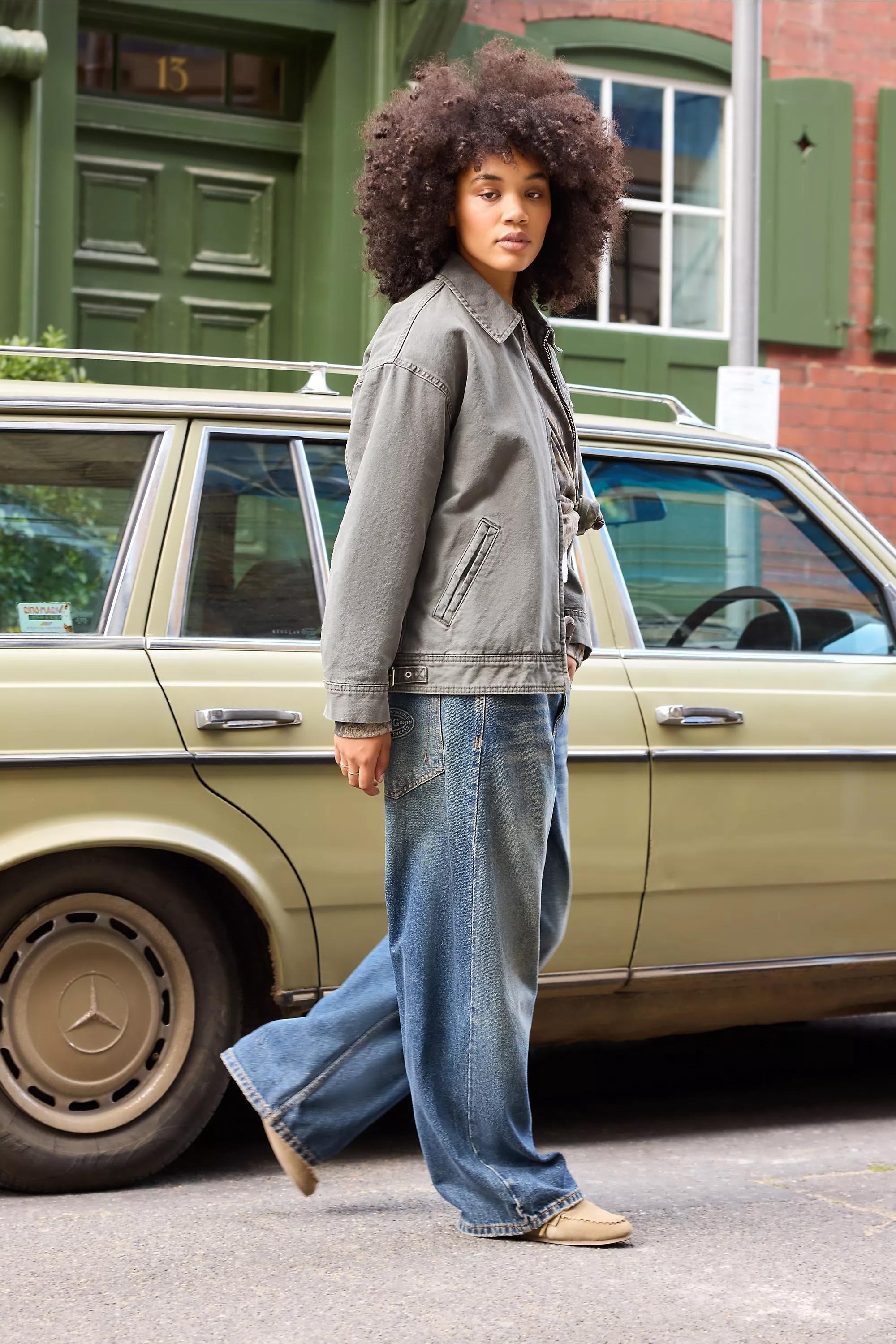 KHAKI BDG Luca Wadded Canvas Workwear Jacket, KHAKI, large image number 1