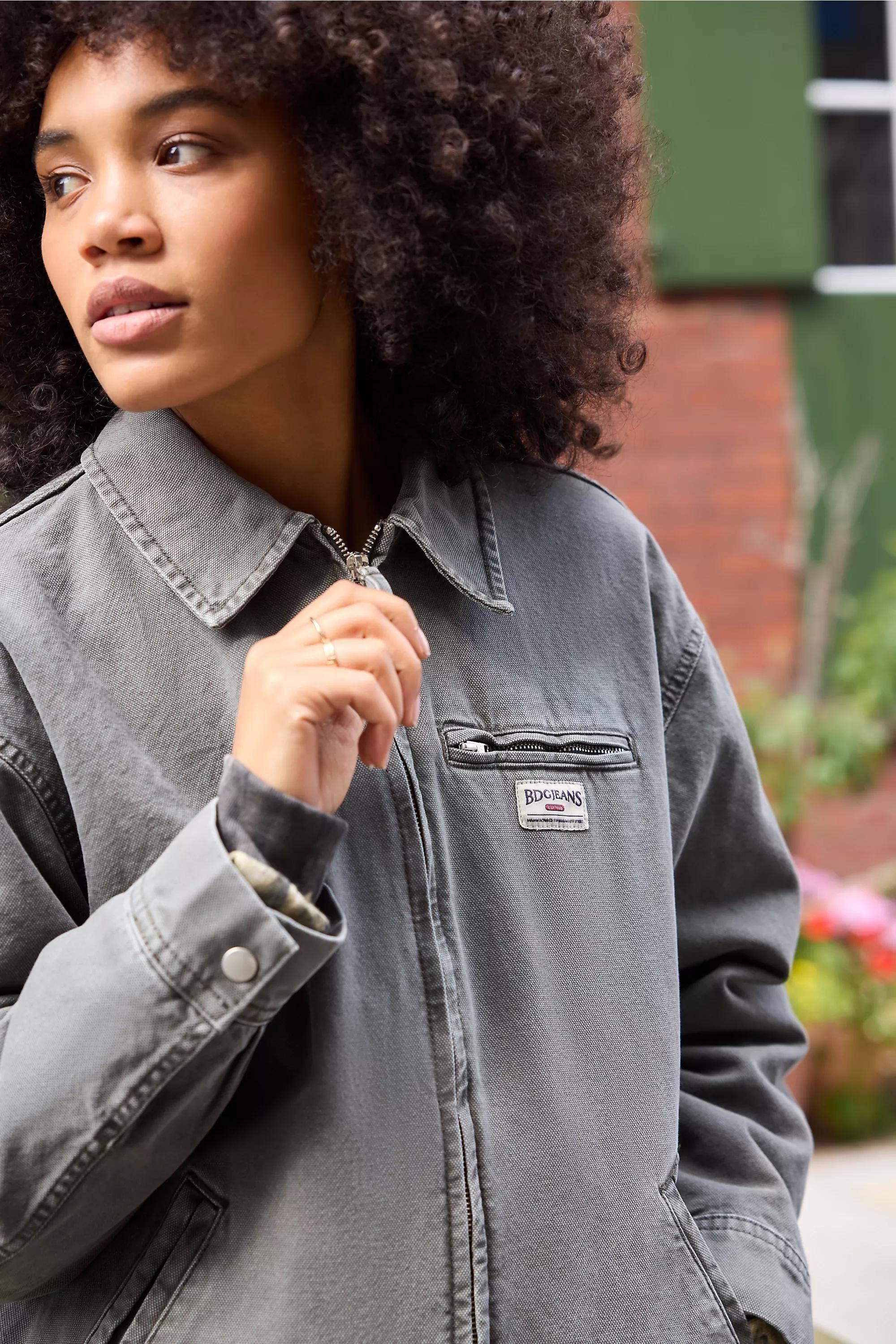 KHAKI BDG Luca Wadded Canvas Workwear Jacket, KHAKI, large image number 2