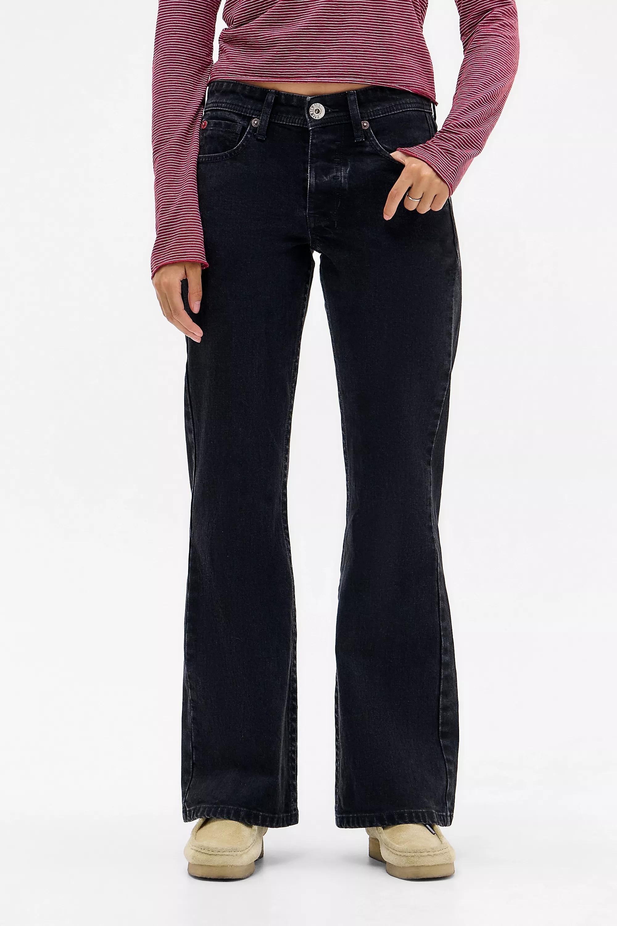 Black Bdg Teo Flared Jeans, BLK, large image number 0