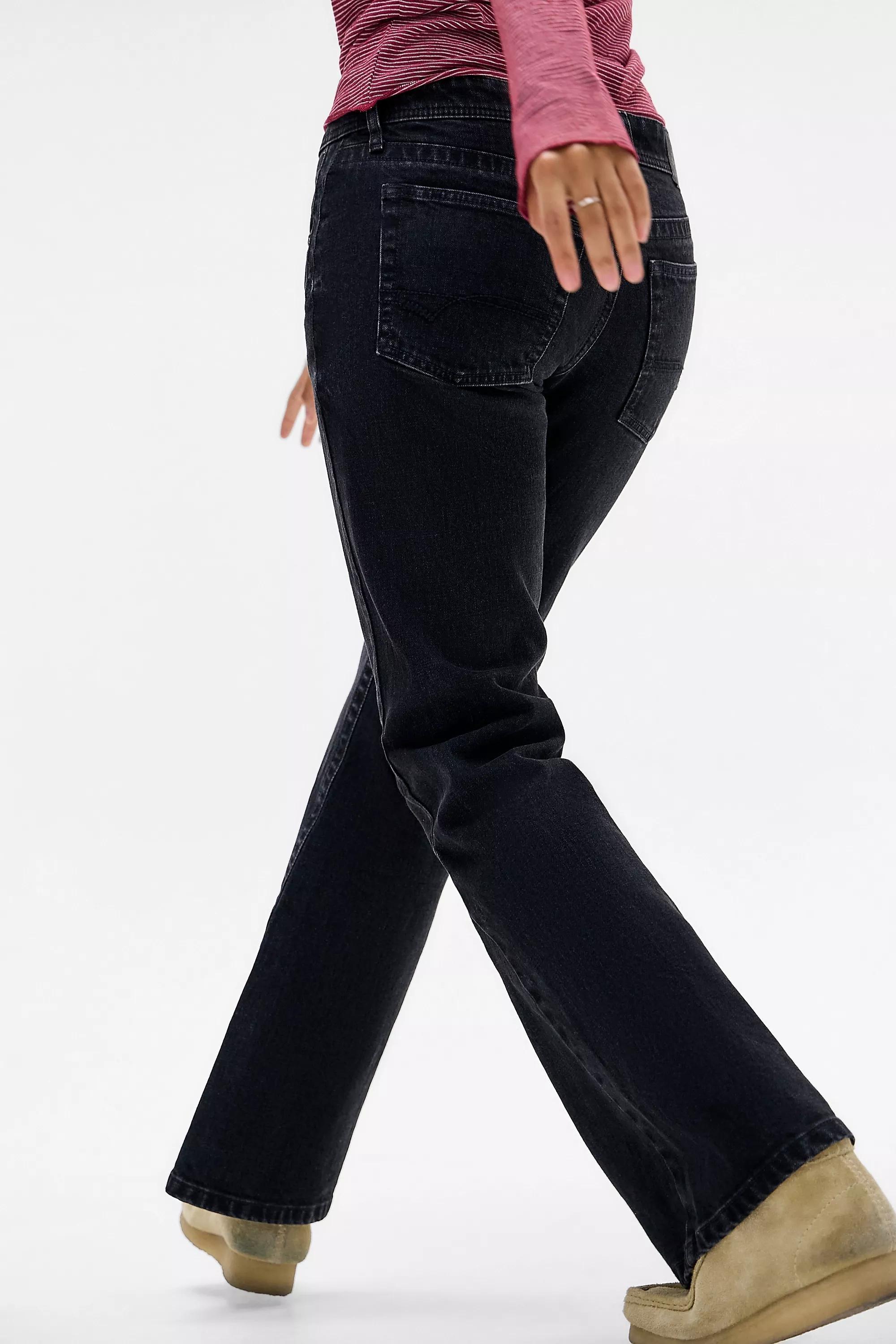Black Bdg Teo Flared Jeans, BLK, large image number 3