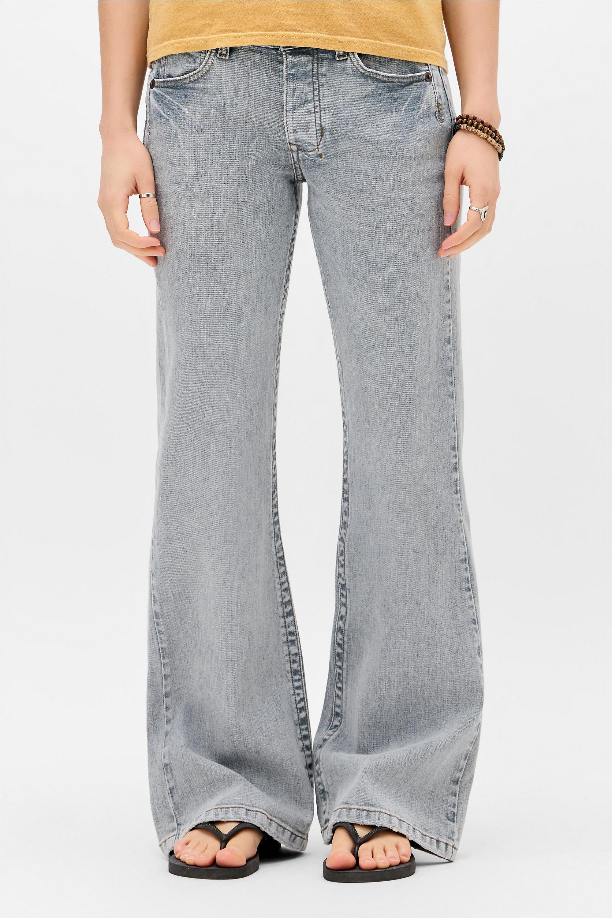 Grey Beg Teo Flared Jeans, GREY, large image number 0