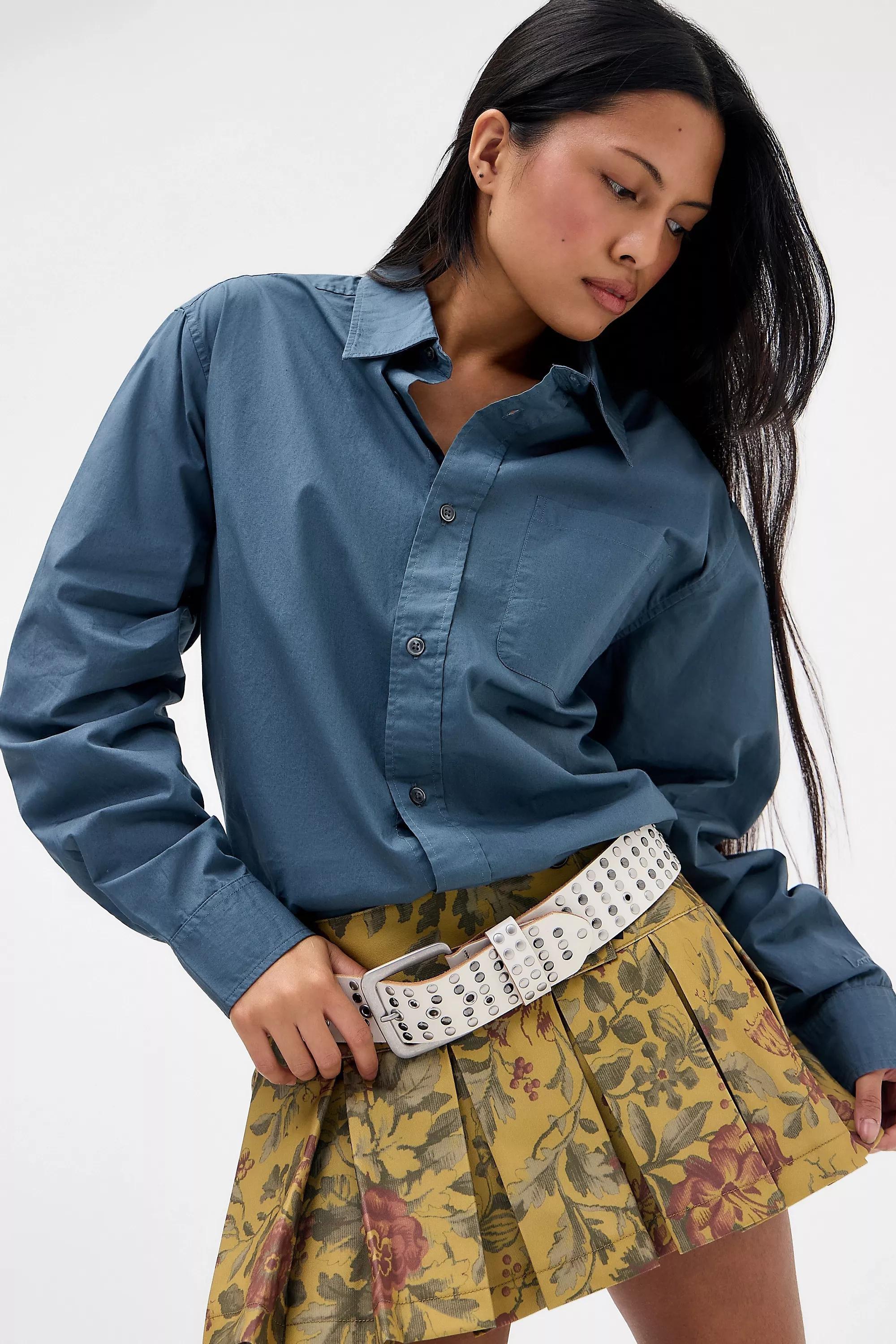 SLATE Loom Nolan Slate Poplin Shirt, SLTE, large image number 4