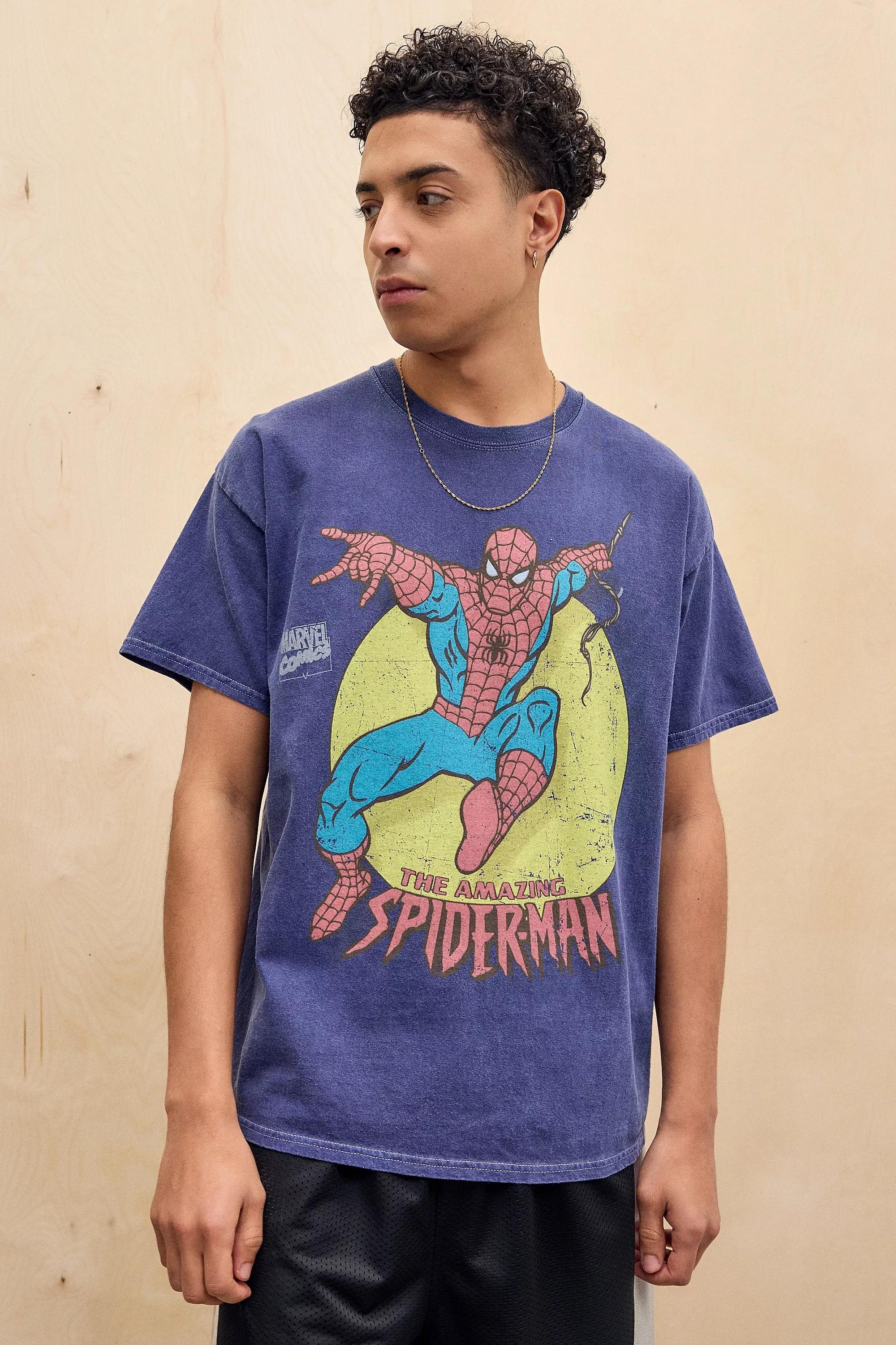 Purple Uo Spiderman T-Shirt, BLUE, medium