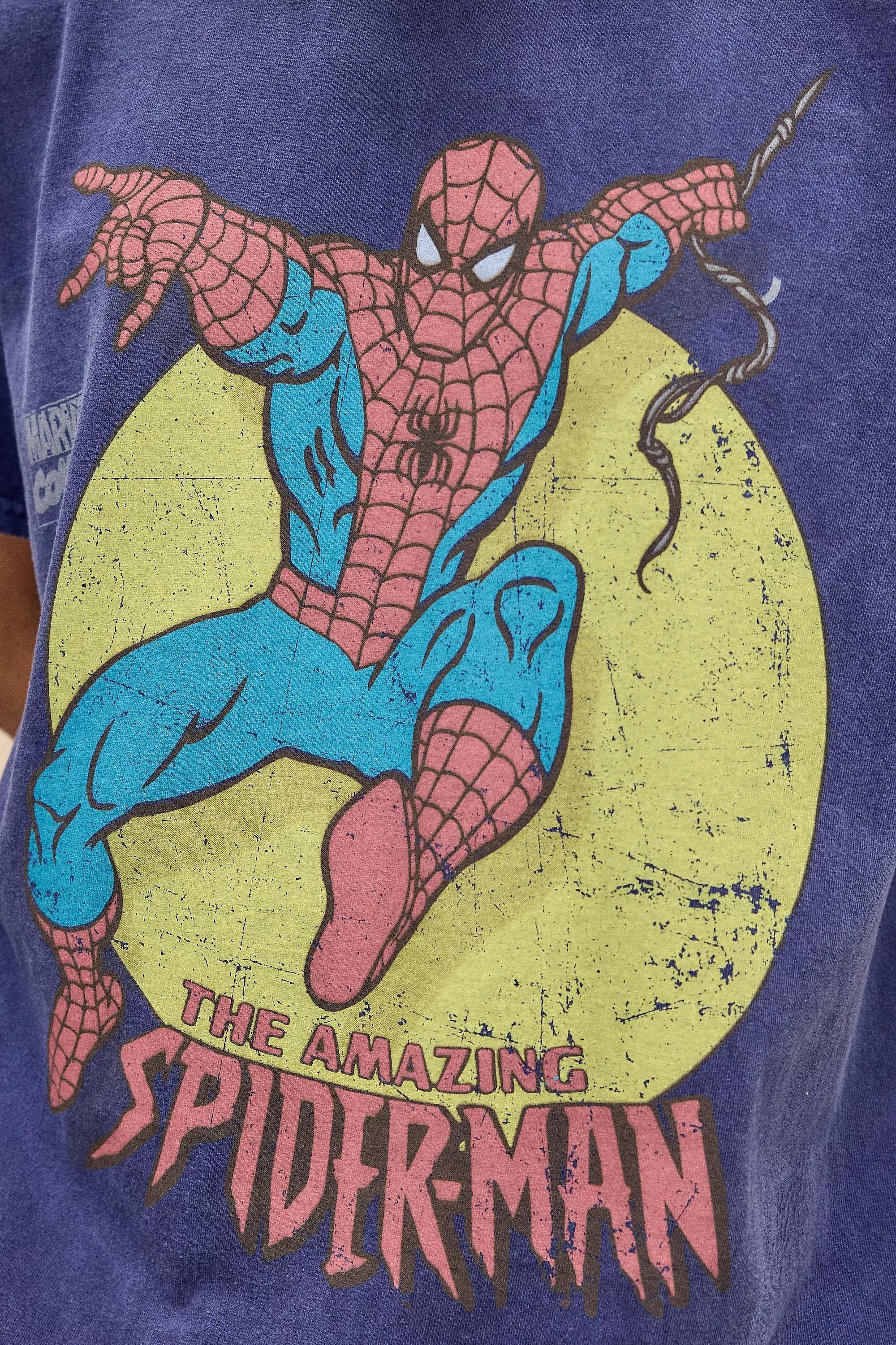 Purple Uo Spiderman T-Shirt, BLUE, medium