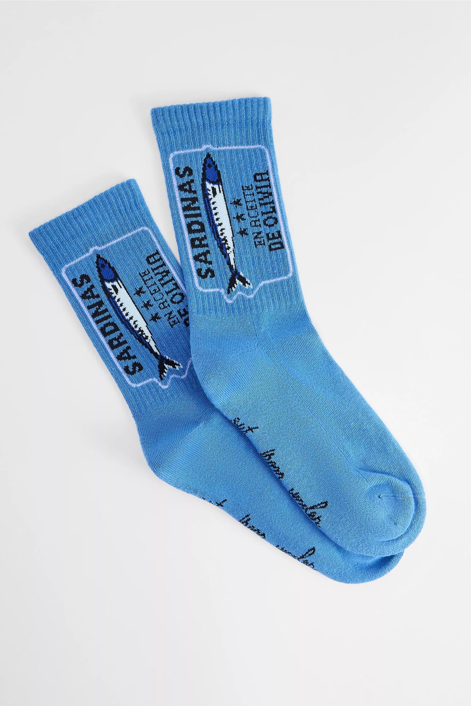 Out From Under Sardine Tin Socks, BLUE, large image number 1