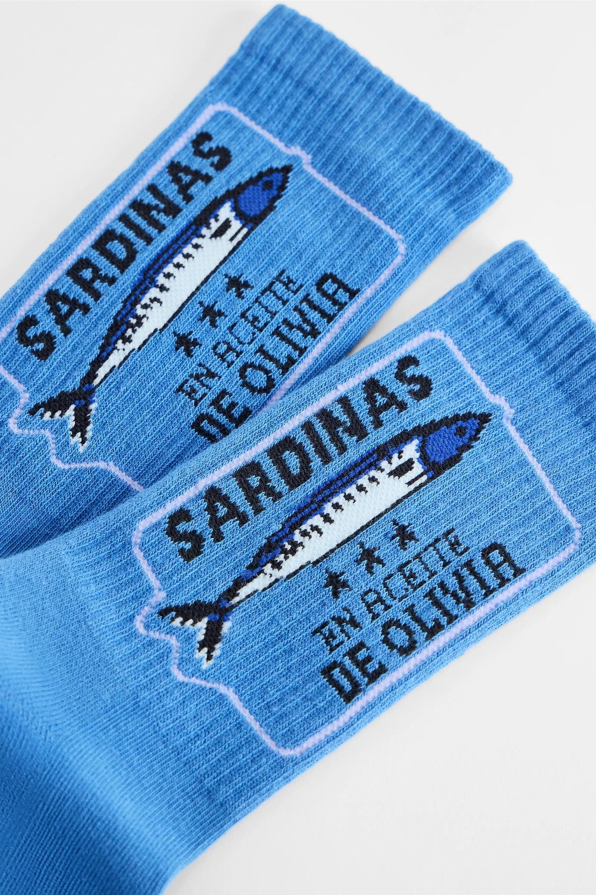 Out From Under Sardine Tin Socks, BLUE, large image number 2