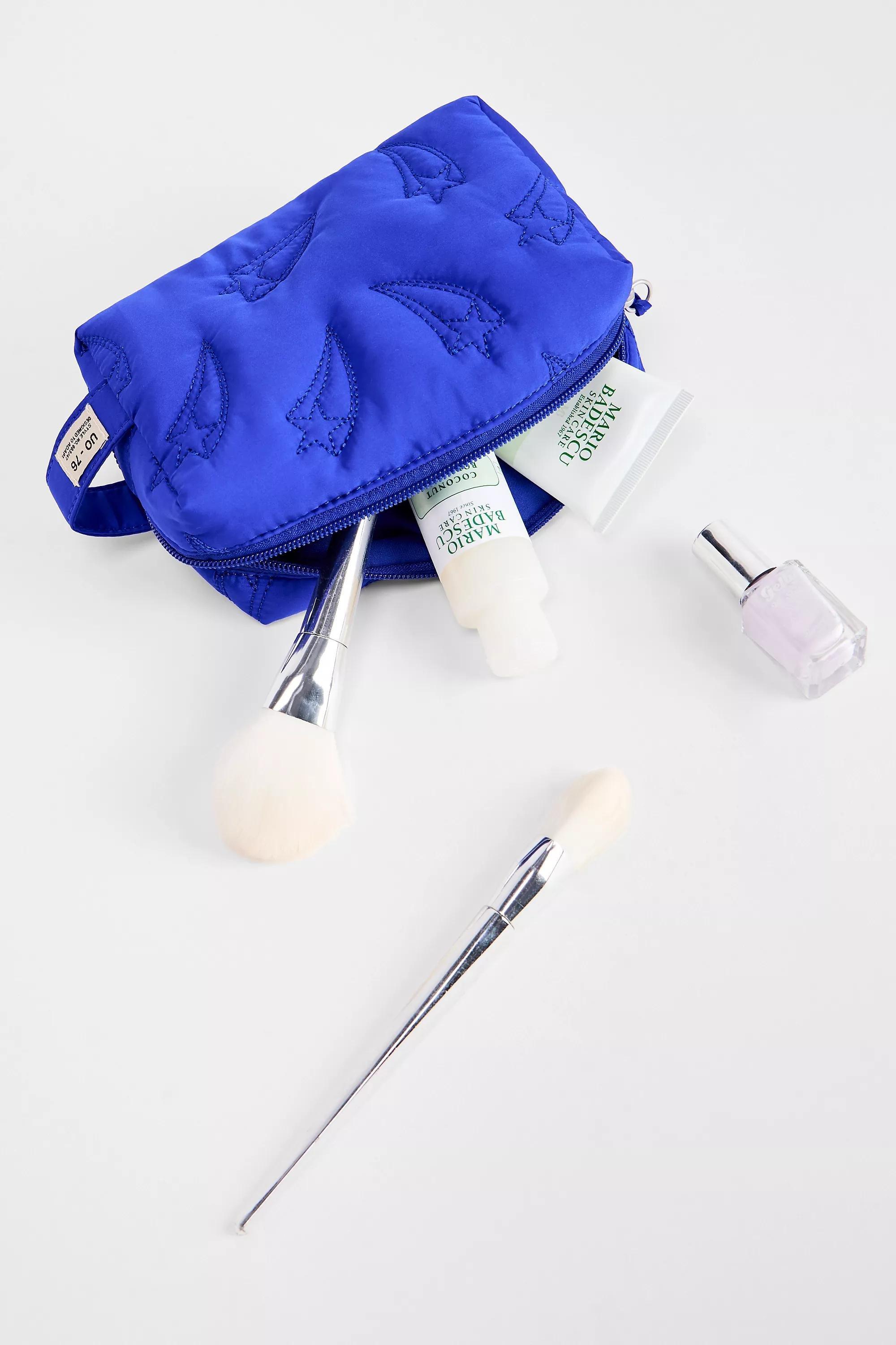 Blue Uo Shooting Star Popcorn Makeup Bag, D BL, large image number 1