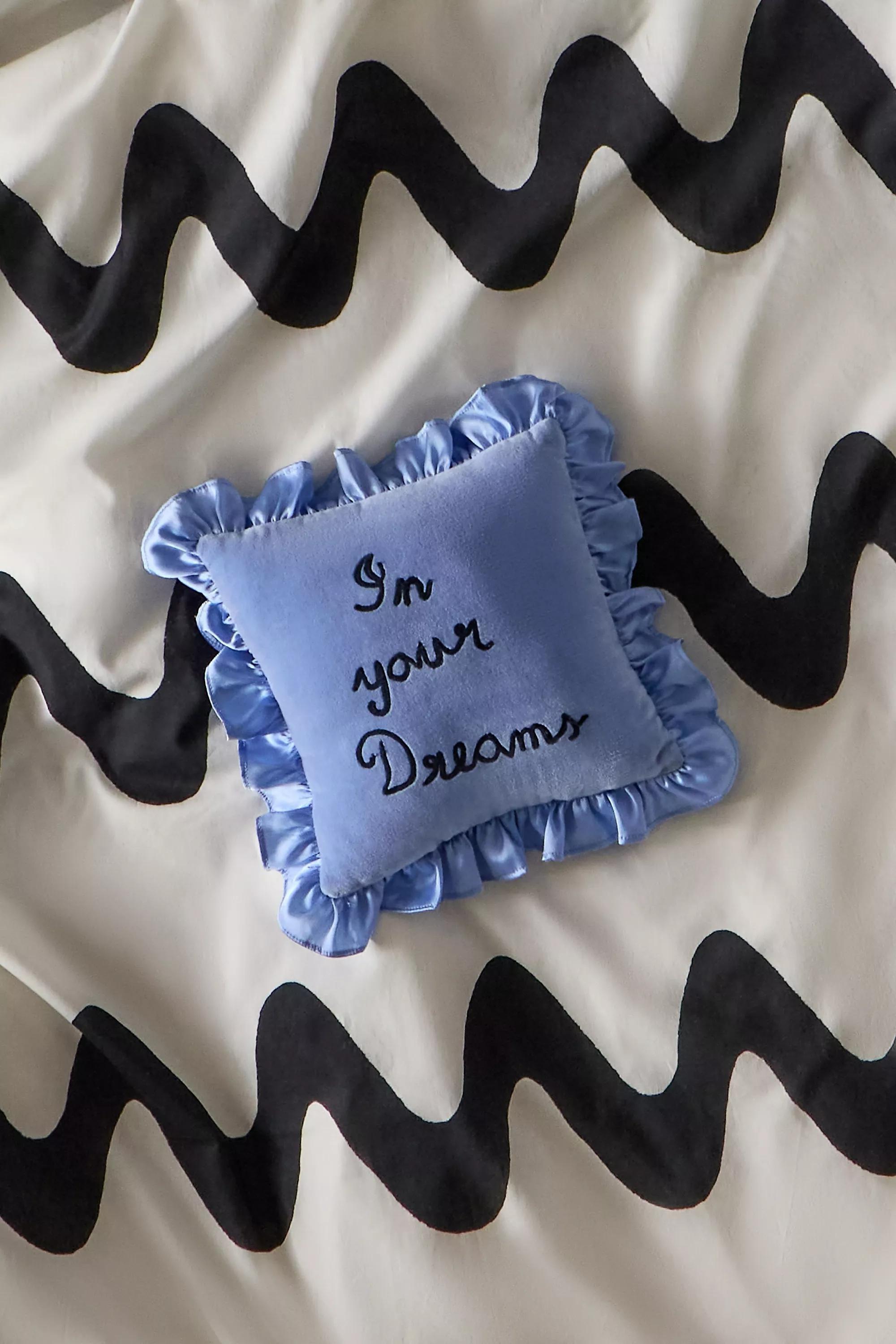 In Your Dreams Mini Cushion, BLUE, large image number 0