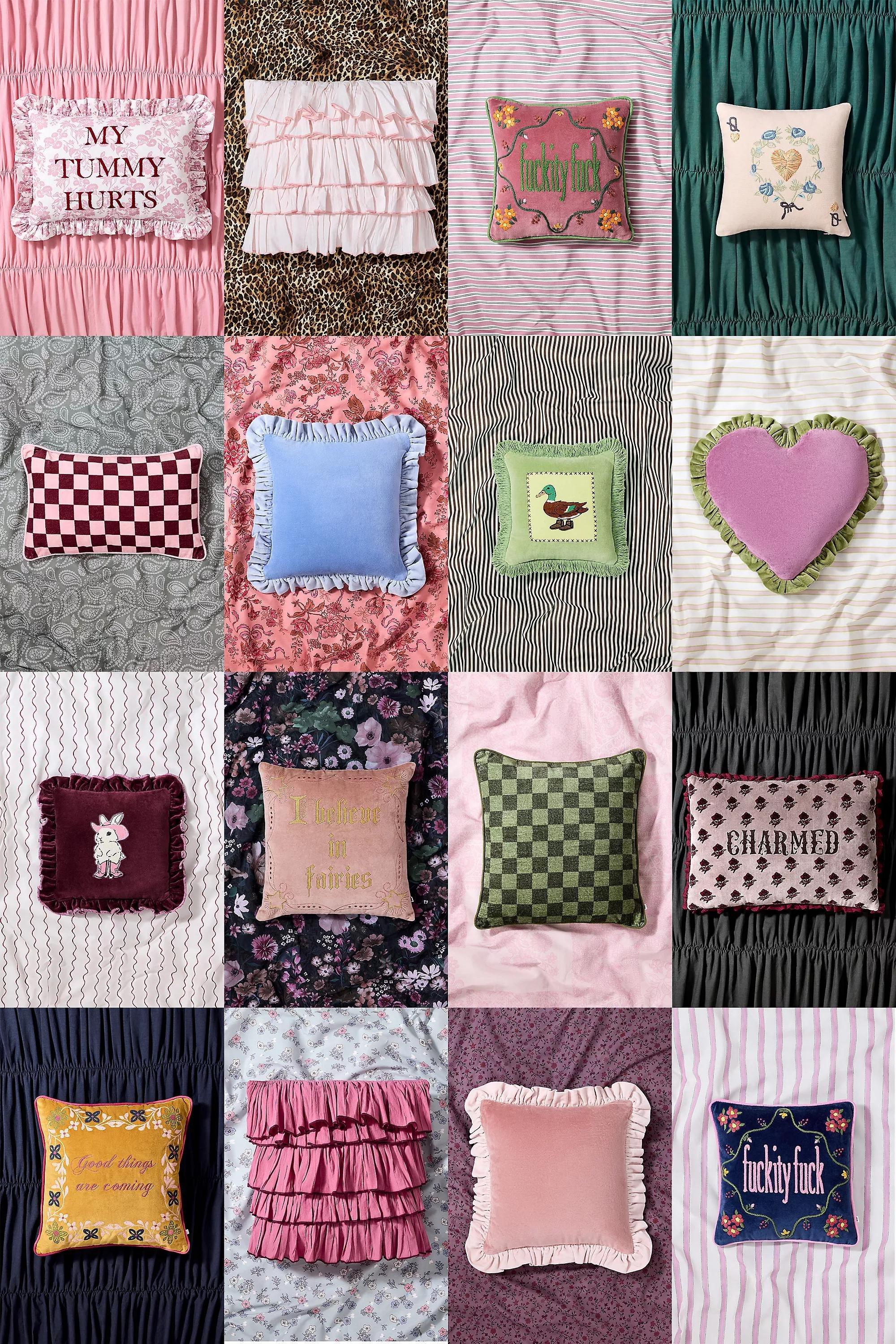 Pink My Tummy Hurts Cushion, PINK, medium