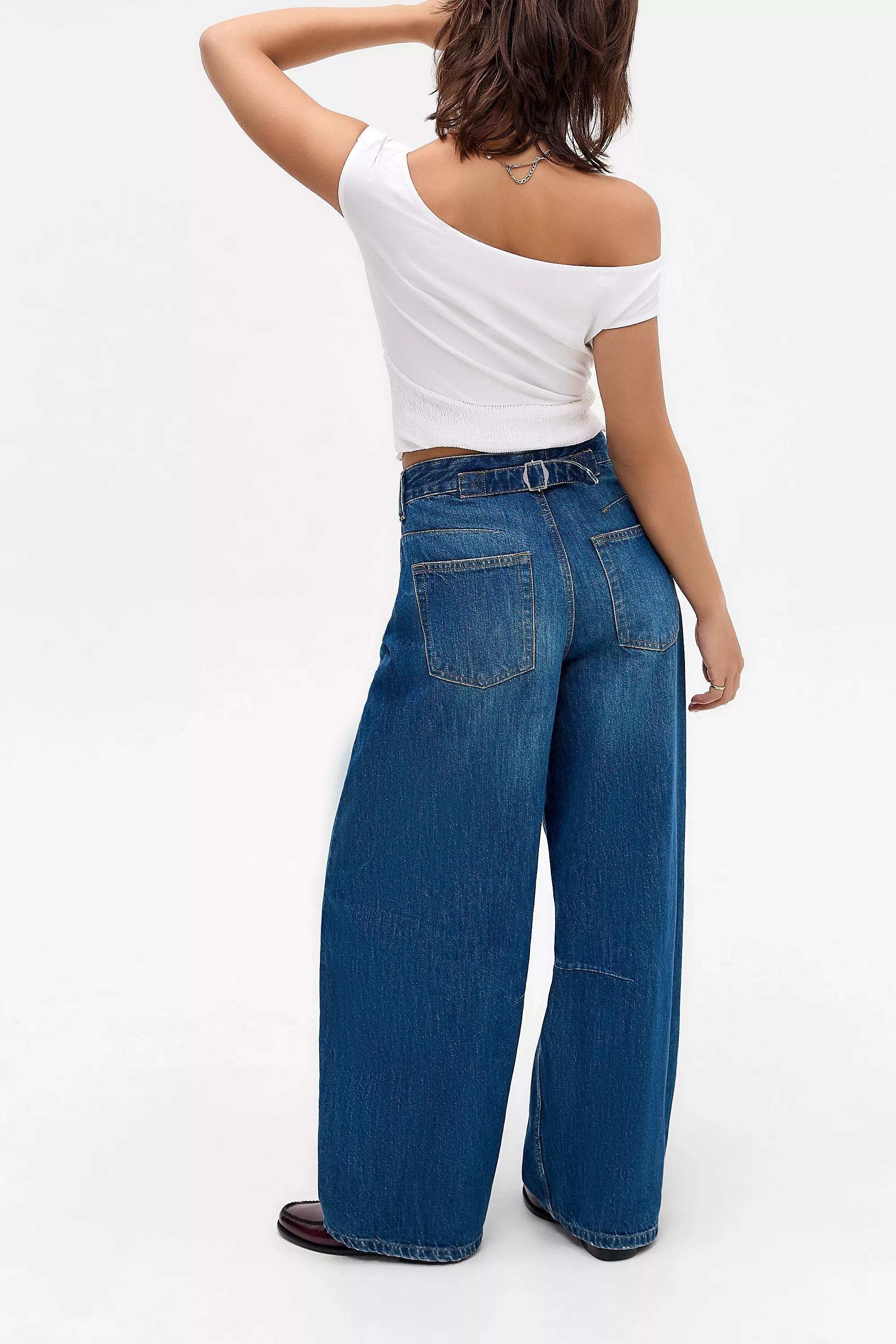 White Bdg Logan Loose Jeans, , large image number 3