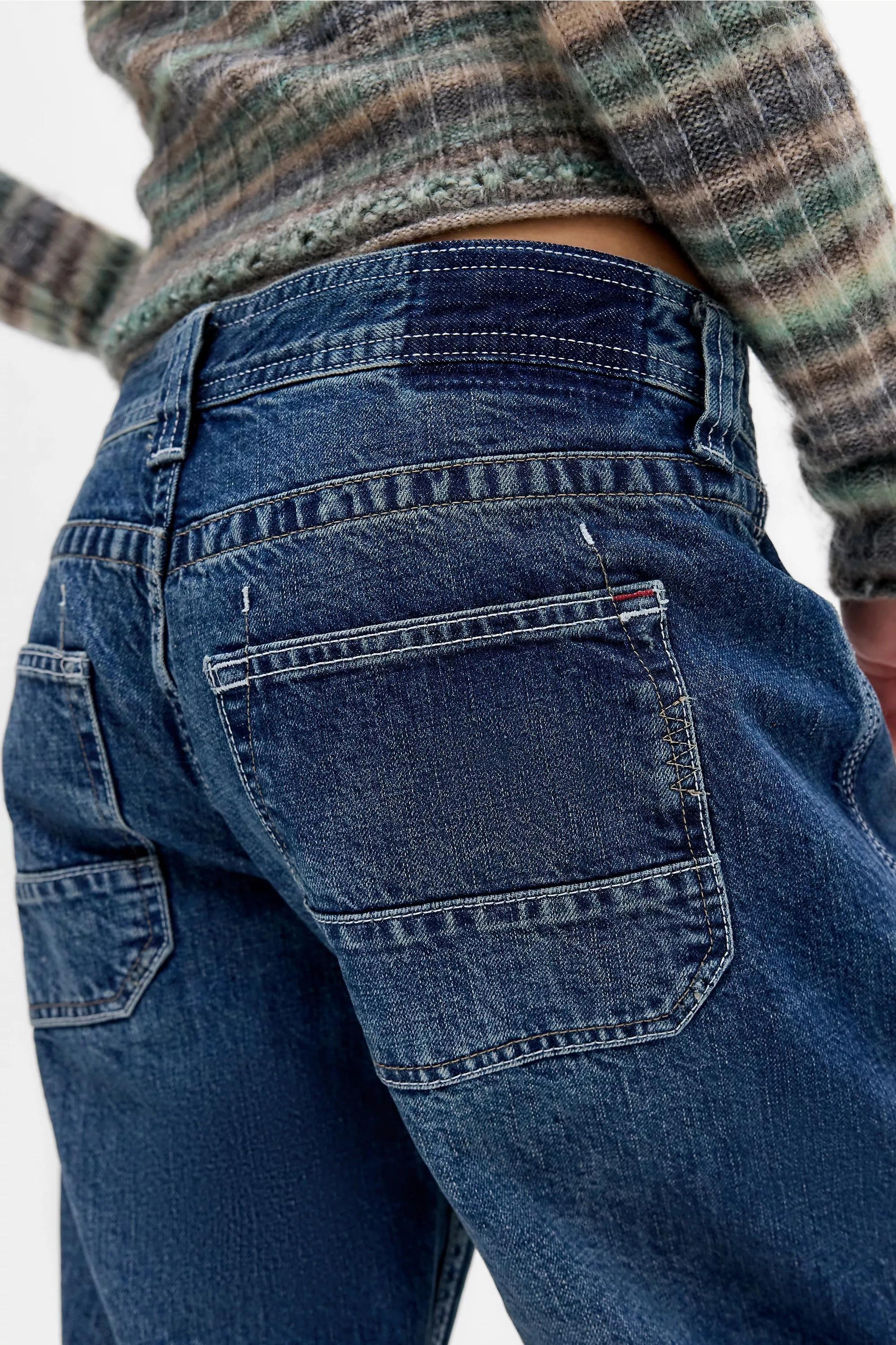 Blue Bdg Kayla Lowrider Fatigue Mid-Wash Jeans, VINTAGE DENIM MEDIUM, large image number 5