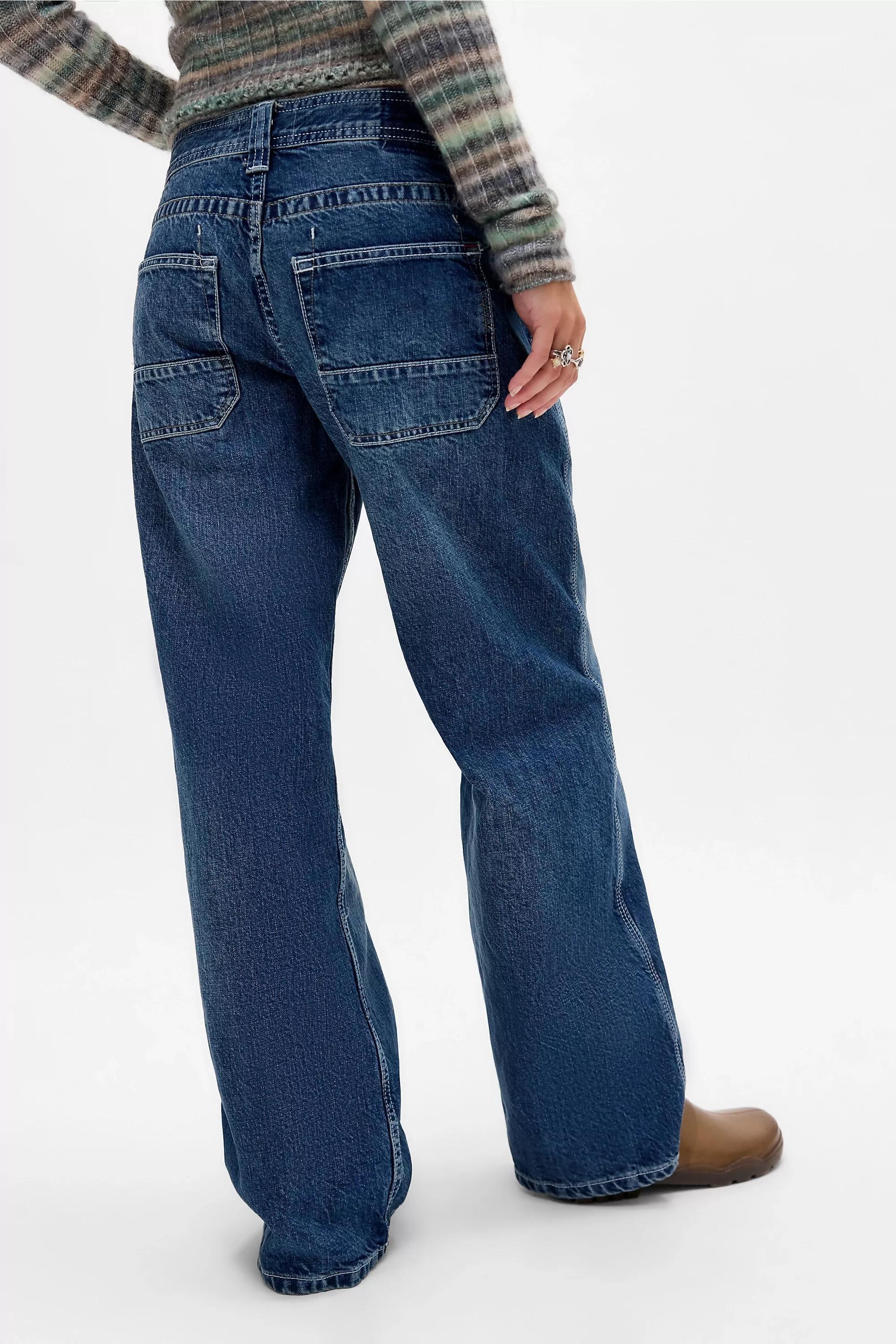 Blue Bdg Kayla Lowrider Fatigue Mid-Wash Jeans, VINTAGE DENIM MEDIUM, large image number 7