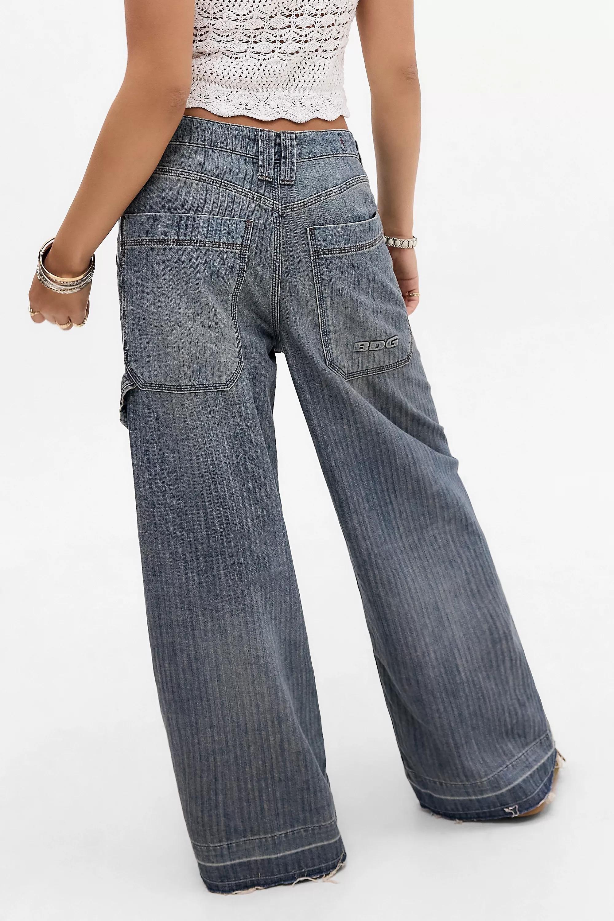 Blue Bdg Kayla Lowrider Fatigue Mid-Wash Jeans, VINTAGE DENIM MEDIUM, large image number 8