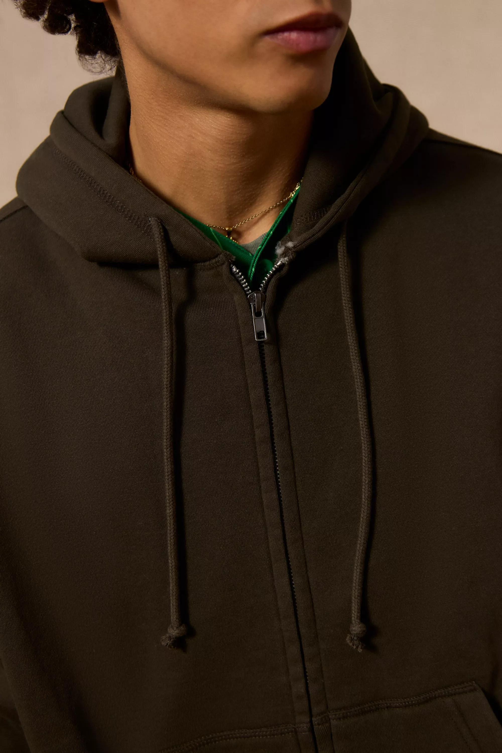 Brown Loom Brown Zip Hoodie, BRN, medium