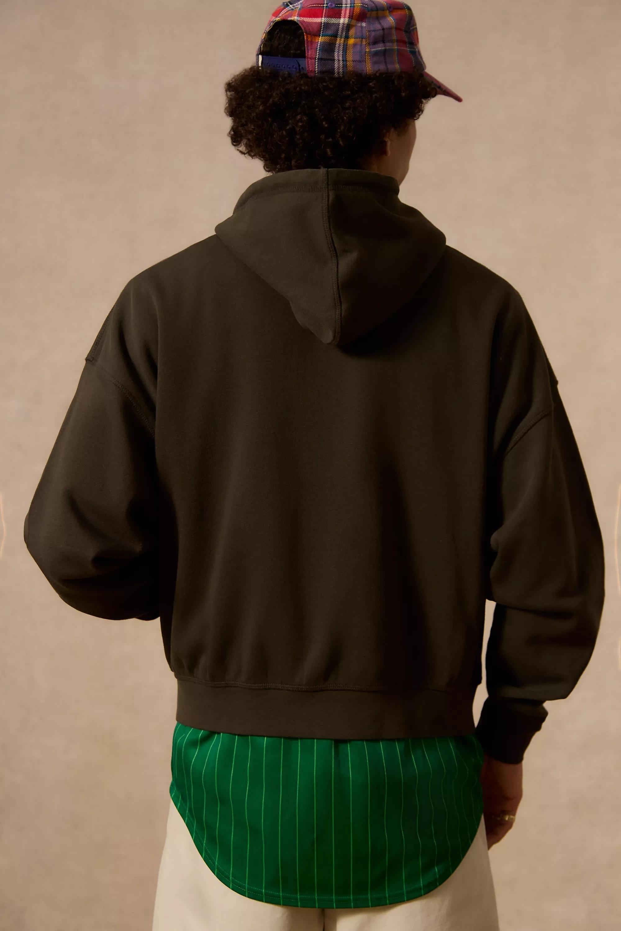 Brown Loom Brown Zip Hoodie, BRN, large image number 3