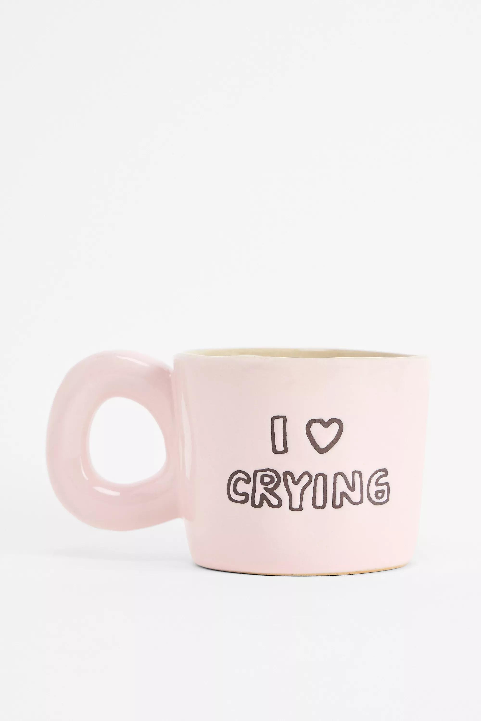 Pink I Heart Slogan Mug, PINK, large image number 0