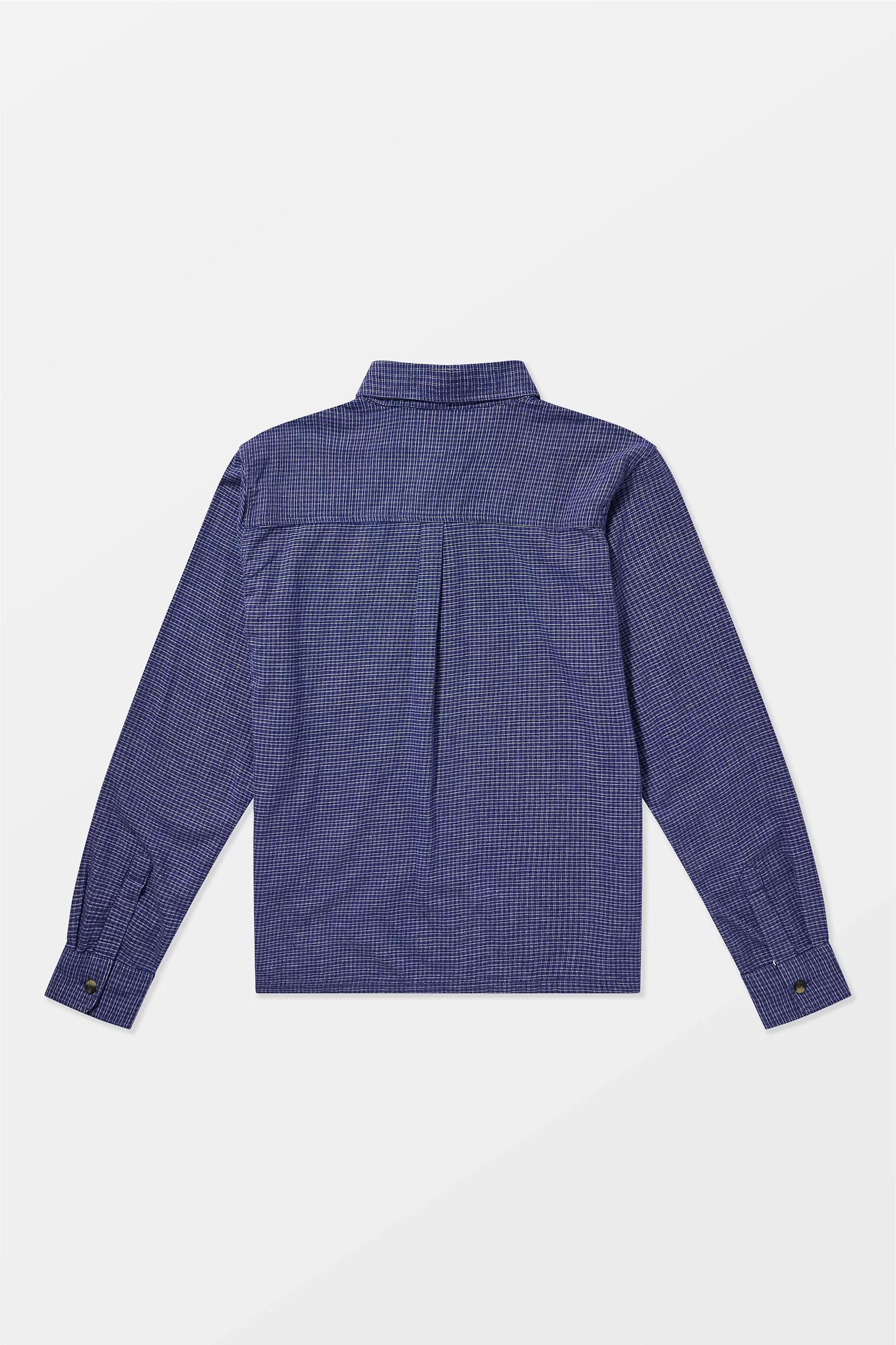 Navy Bdg Navy Long-Sleeve Check Shirt, NAVY, large image number 5