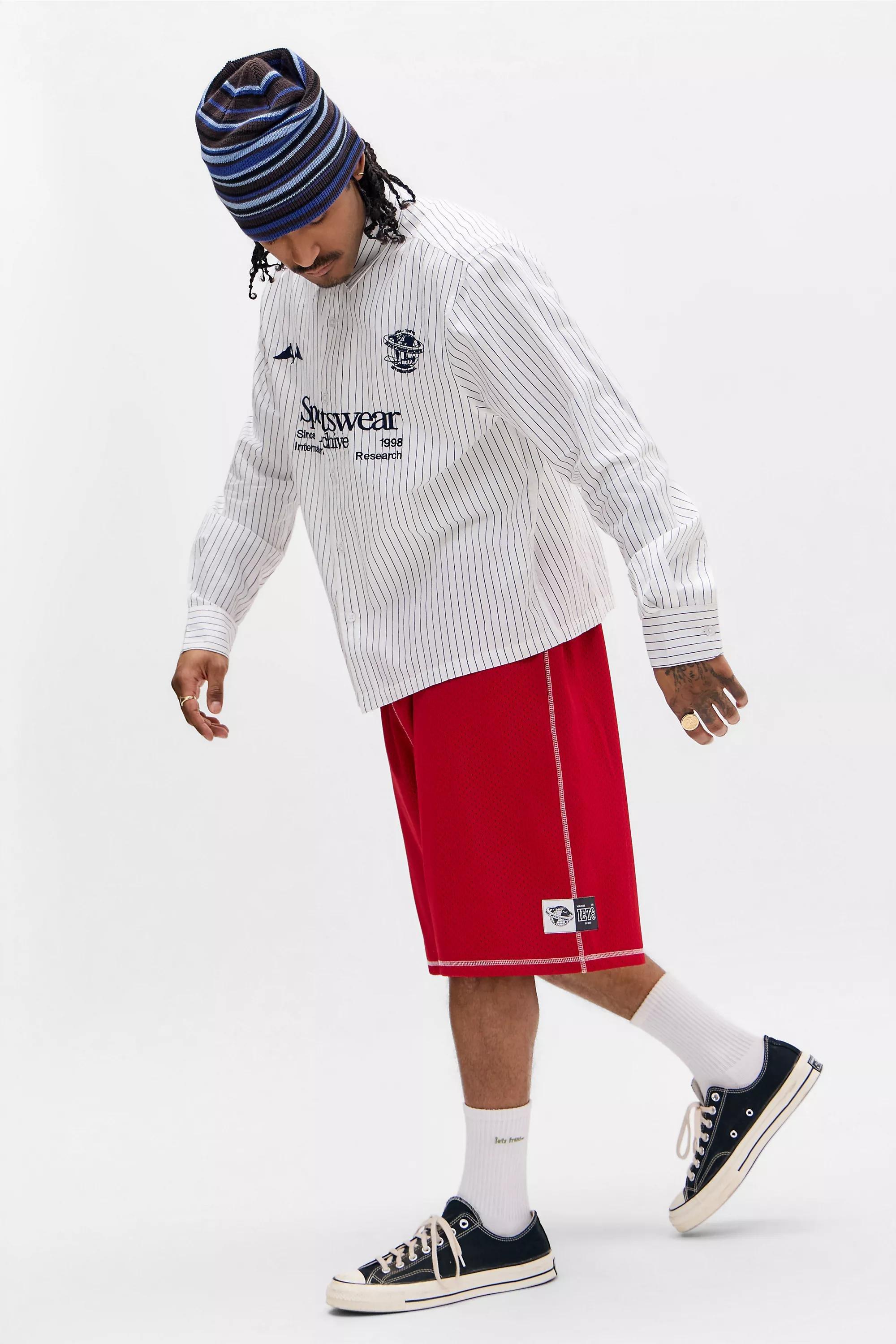 White iets frans... Sportswear Stripe Shirt, WHT, medium