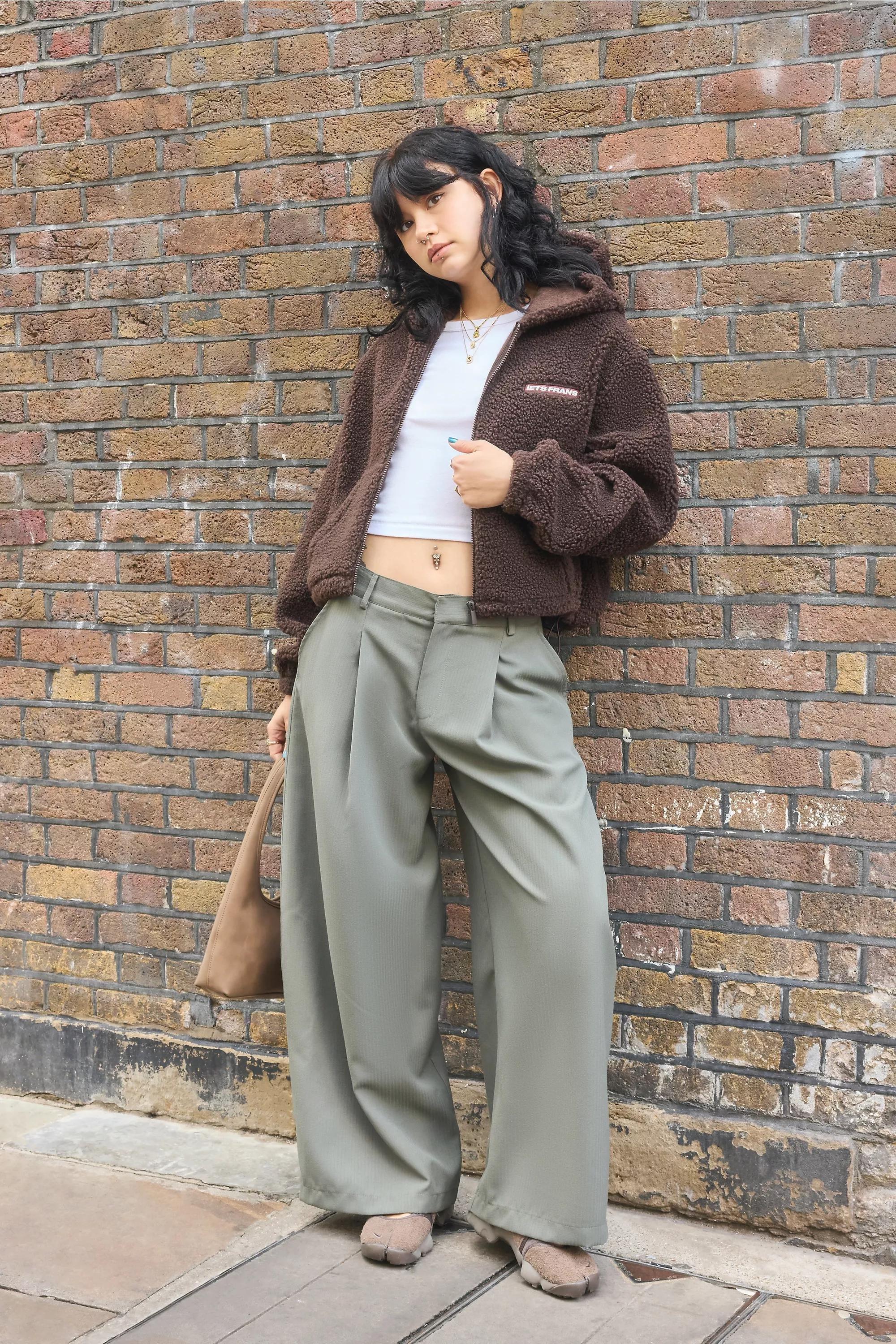 Brown iets frans... Teddy Zip Hoodie, CHOC, large image number 1