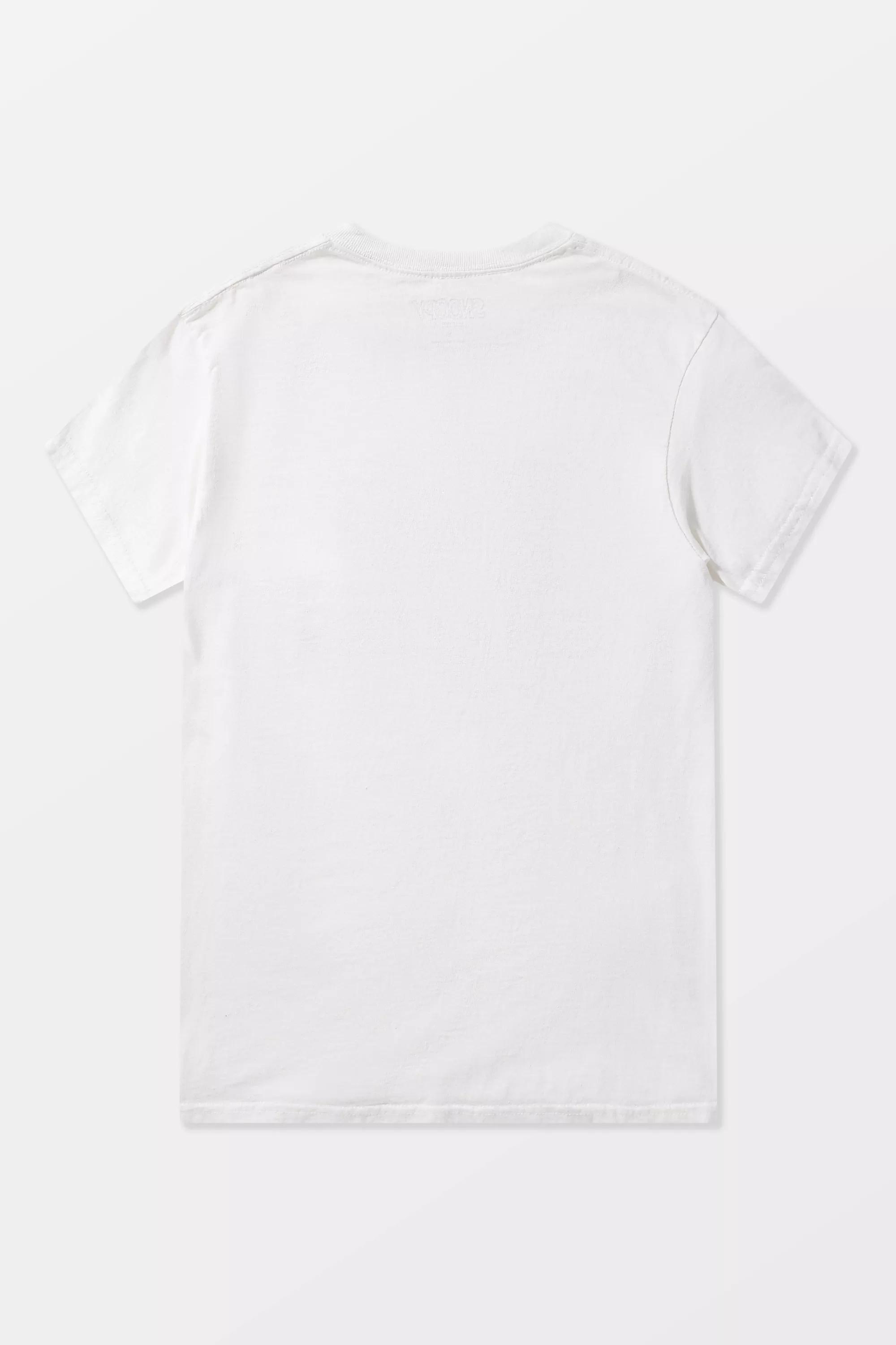 White Uo Snoopy I Love Snacks T-Shirt, , large image number 5