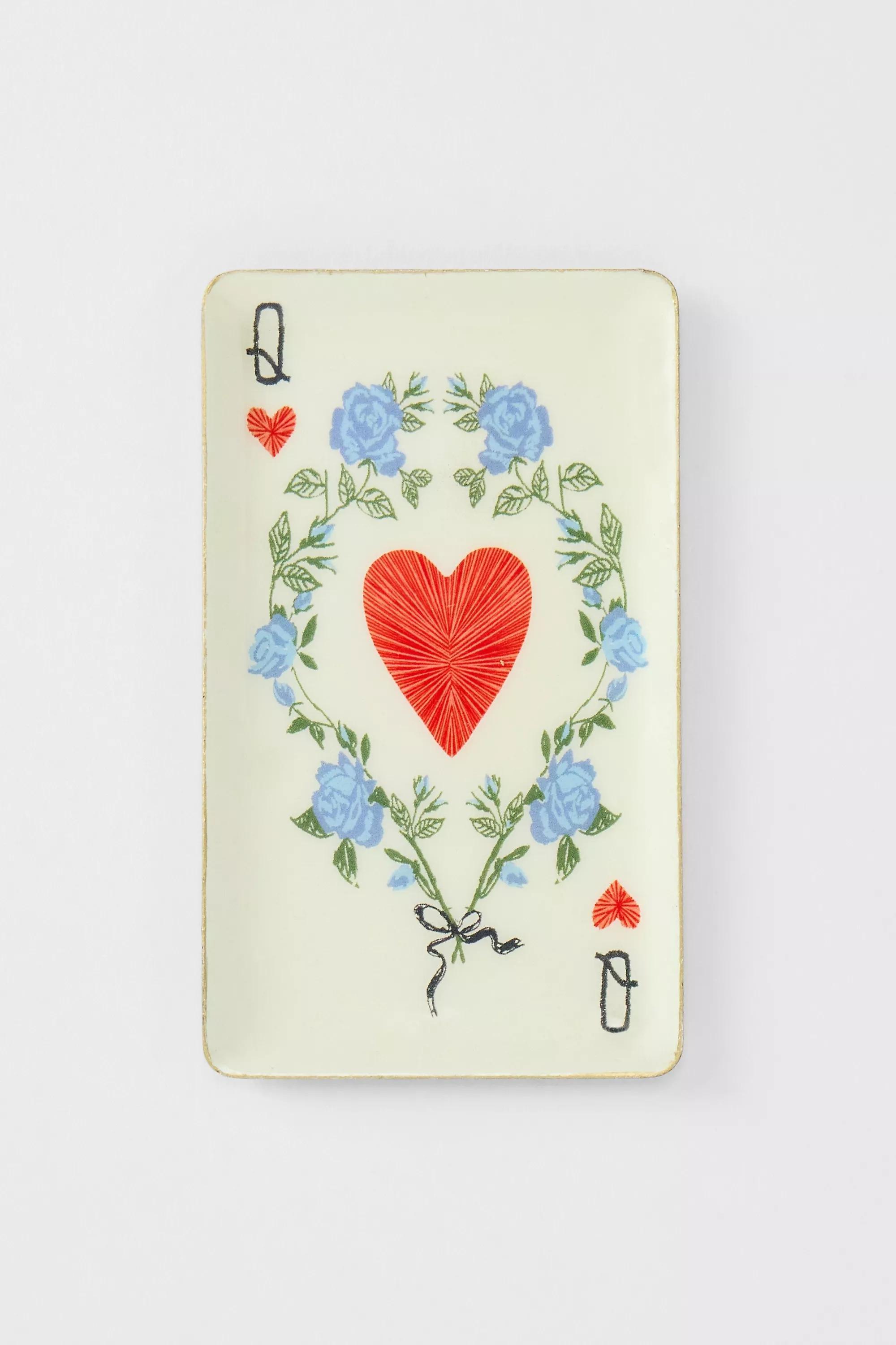 White Queen Of Roses Trinket Tray, ASSORT, medium