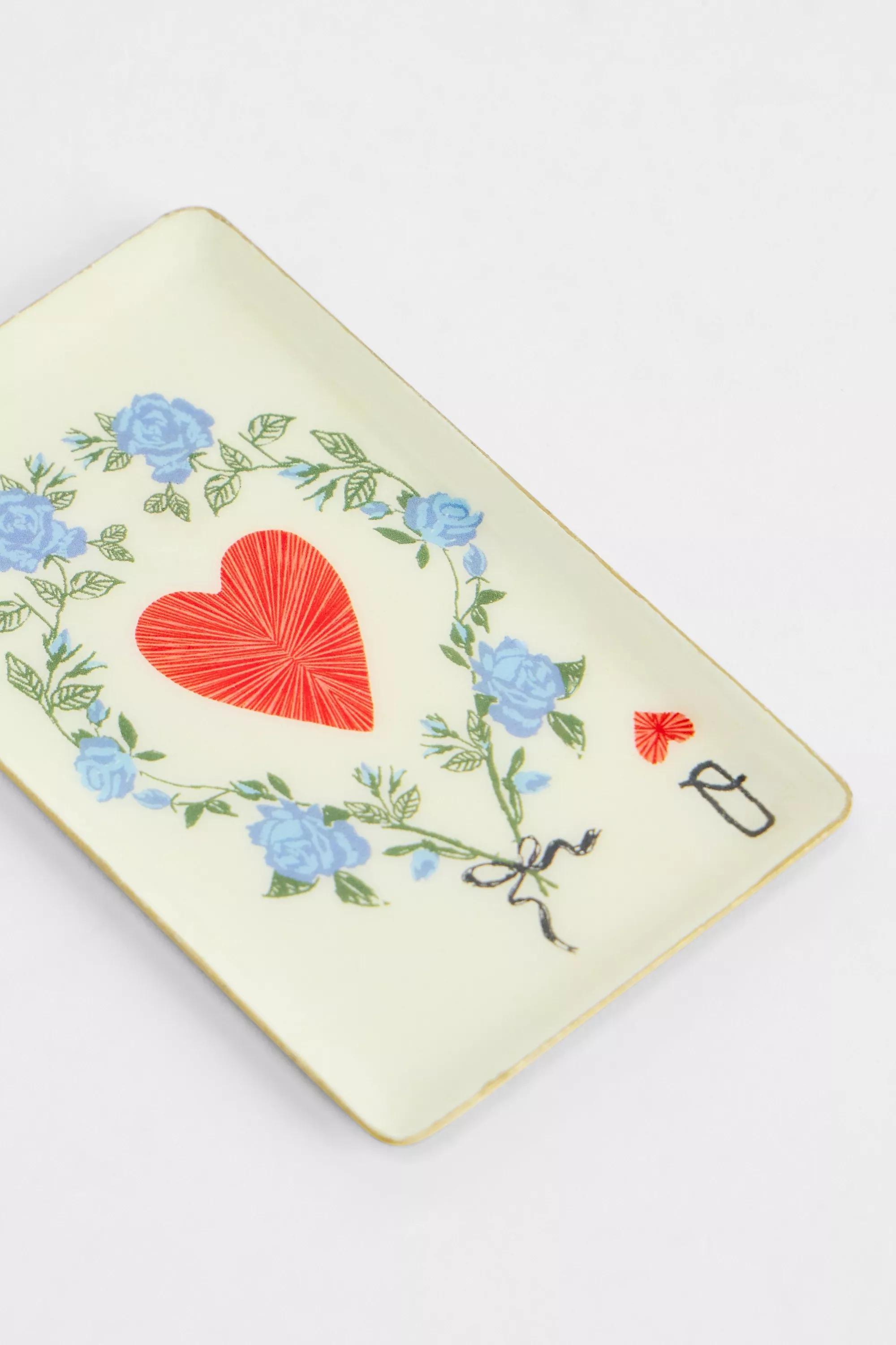 White Queen Of Roses Trinket Tray, ASSORT, large image number 3
