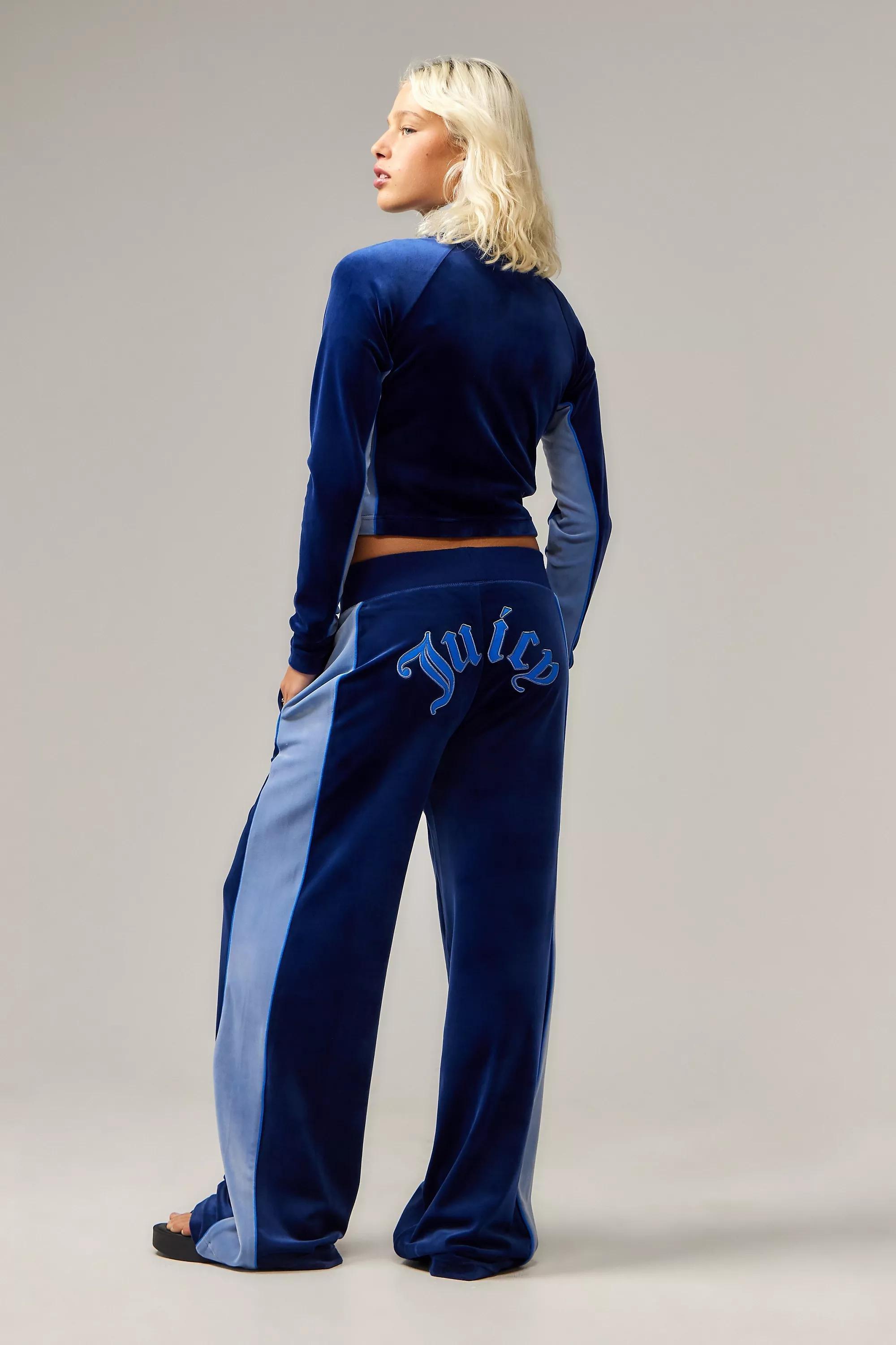 NAVY Juicy Couture UO Exclusive Pisces Panel Wide Leg Joggers, NAVY, large image number 2