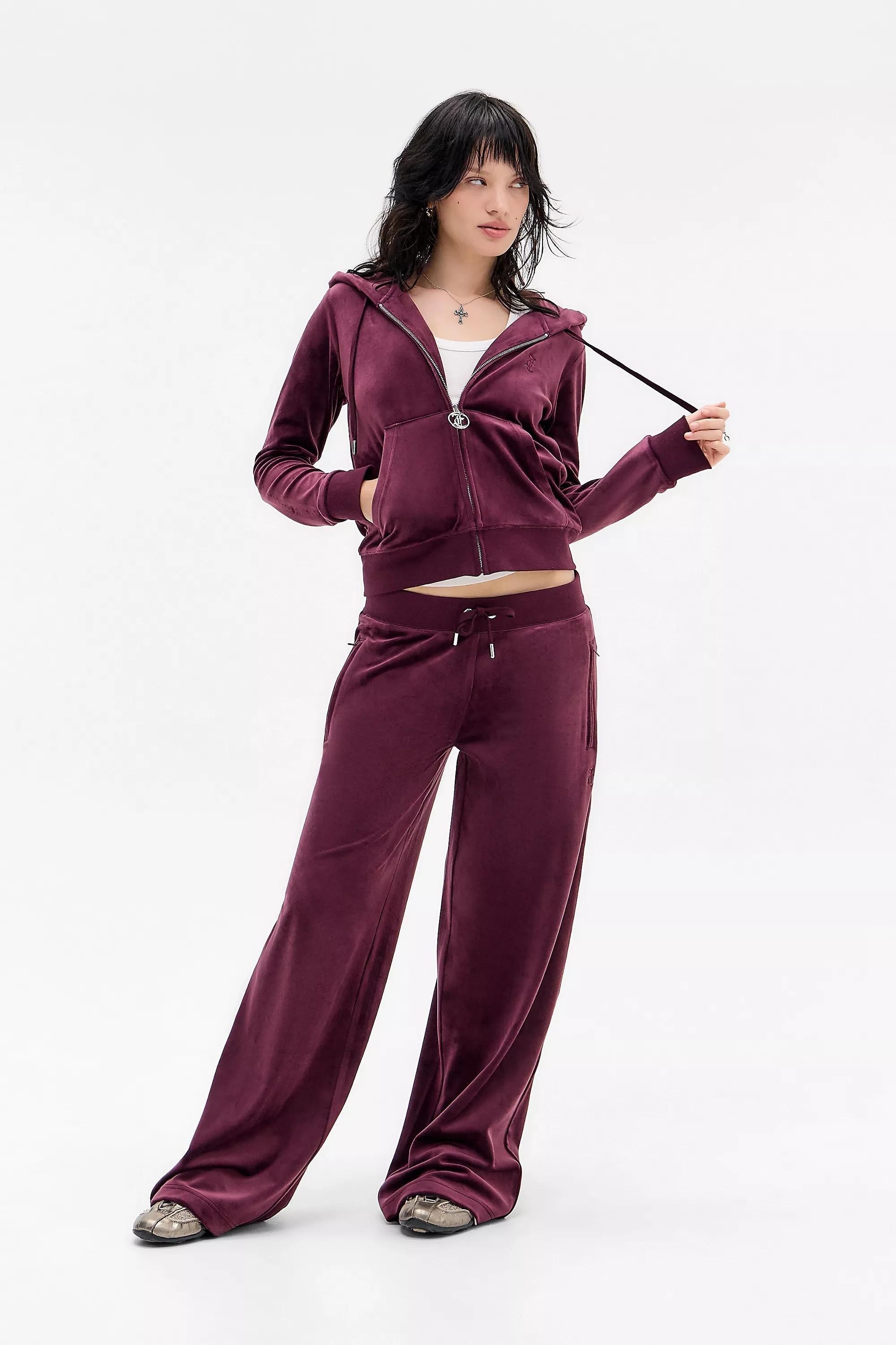 Red Juicy Couture Uo Exclusive Wine Egypt Hoodie, WINE, medium