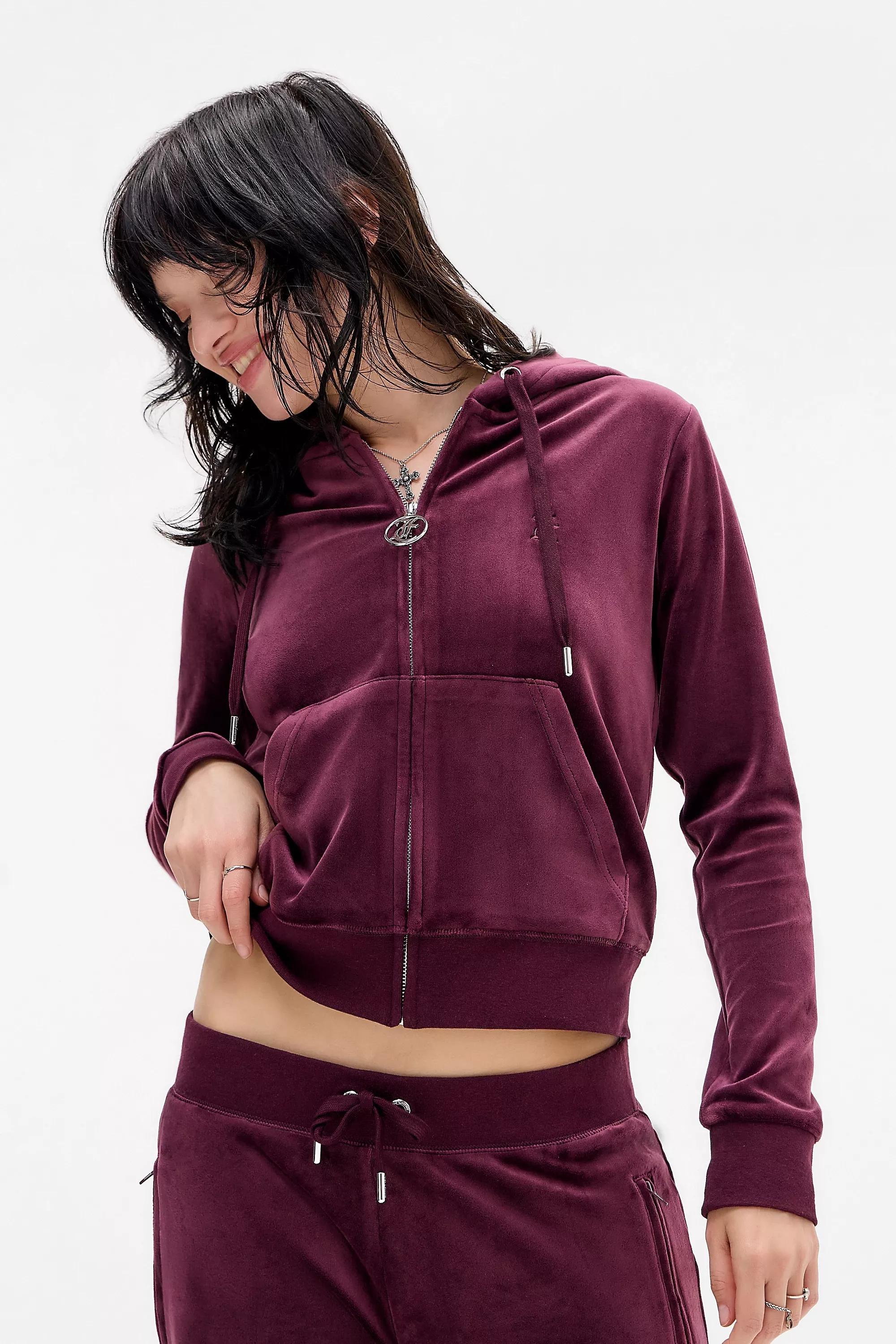 Red Juicy Couture Uo Exclusive Wine Egypt Hoodie, WINE, large image number 2