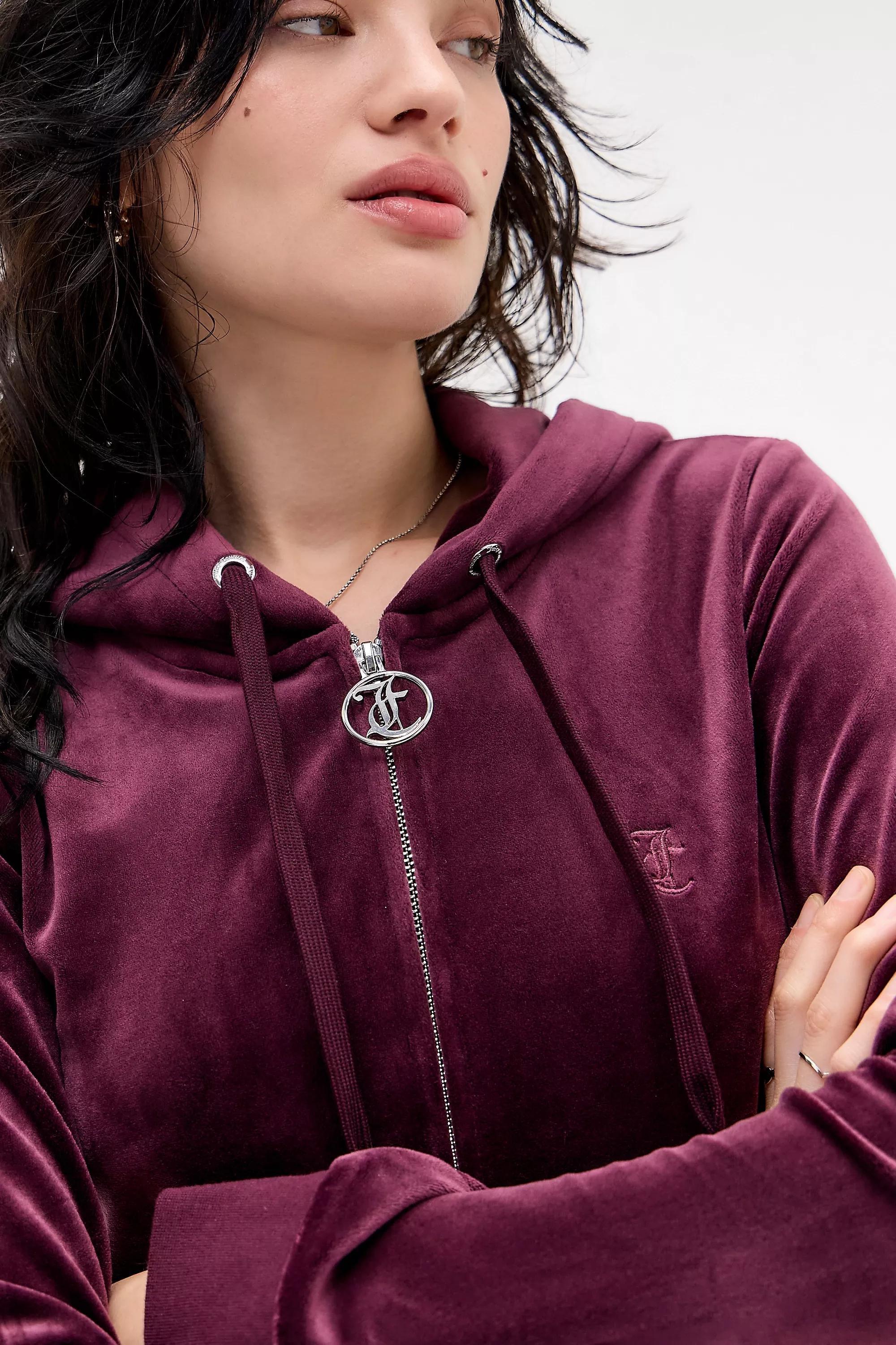 Red Juicy Couture Uo Exclusive Wine Egypt Hoodie, WINE, large image number 3