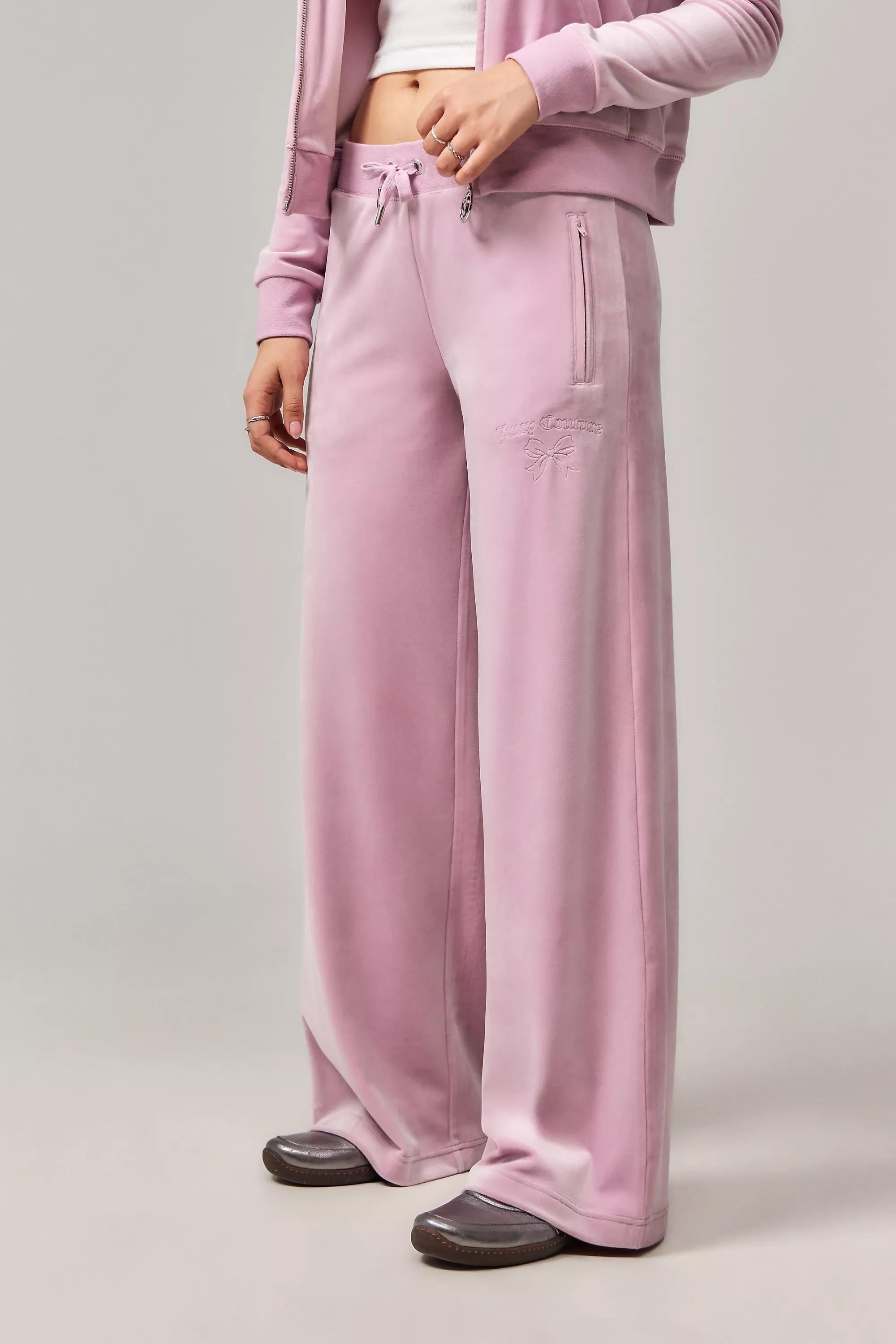 PINK Juicy Couture UO Exclusive Ida Wide Leg Joggers, PINK, medium