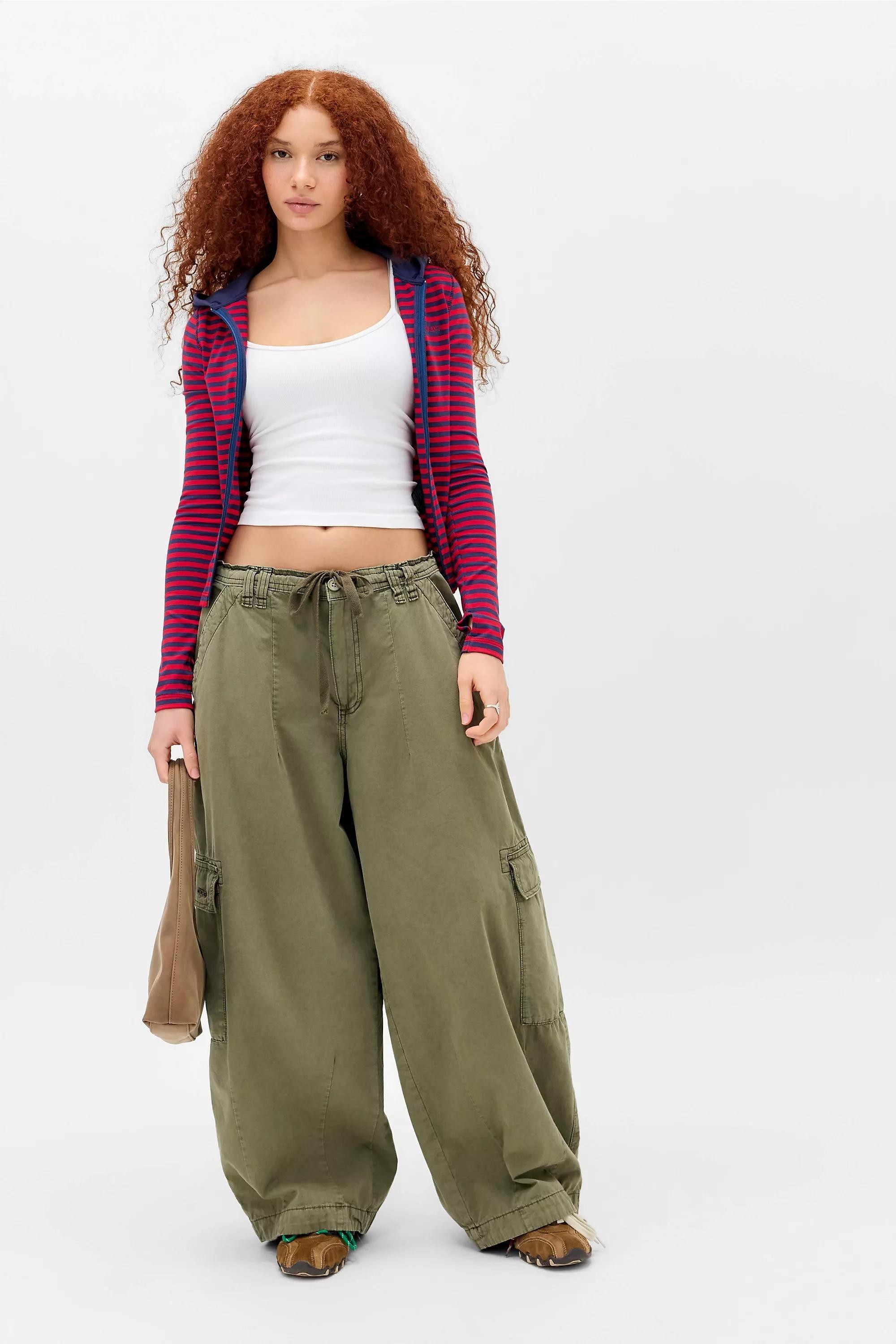 Red Uo Striped Hoodie, RED, large image number 2