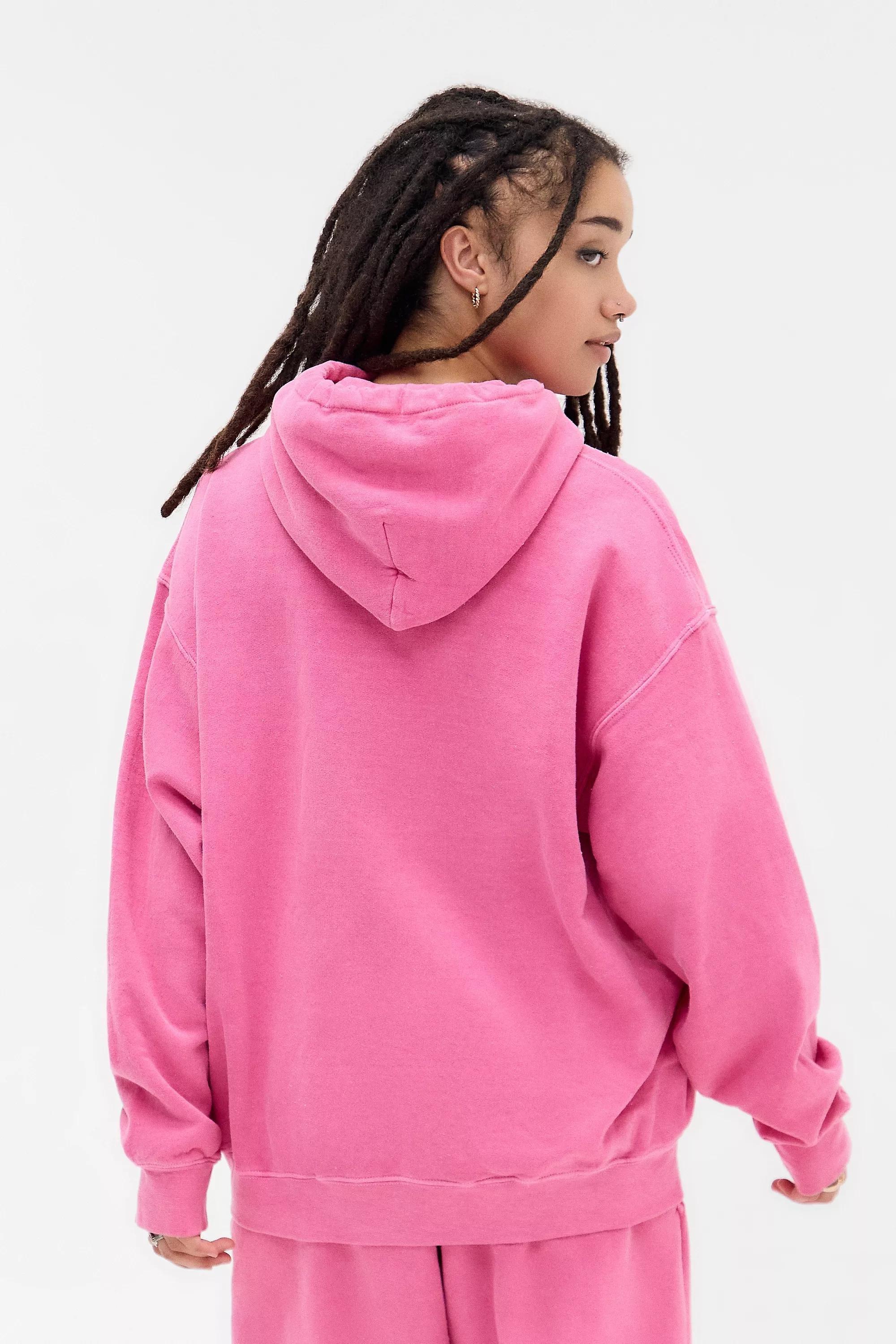 Pink Iets Frans... Oversized Zip Up Hoodie, , large image number 3